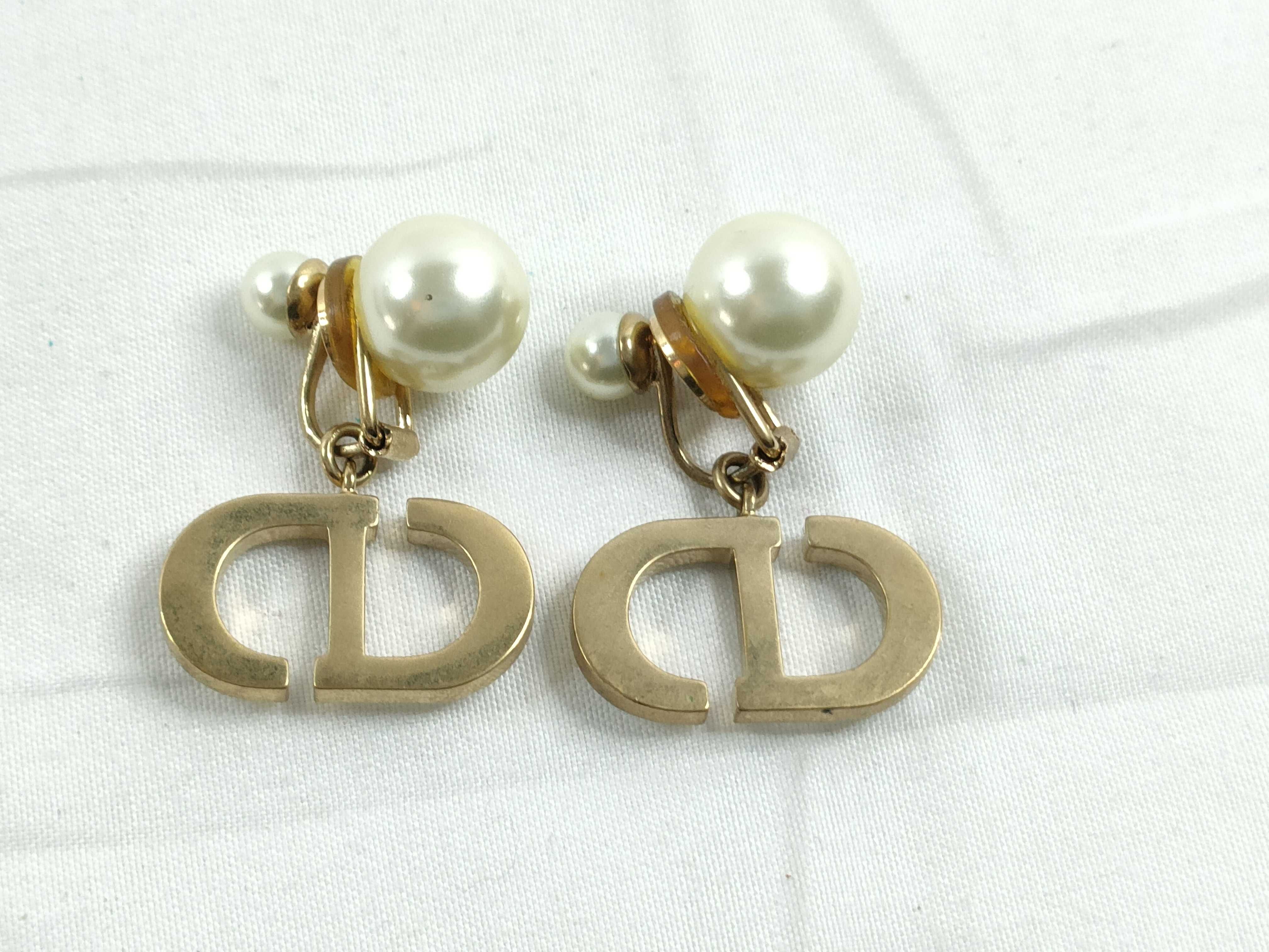 Tribal Pearl Earrings — view 2