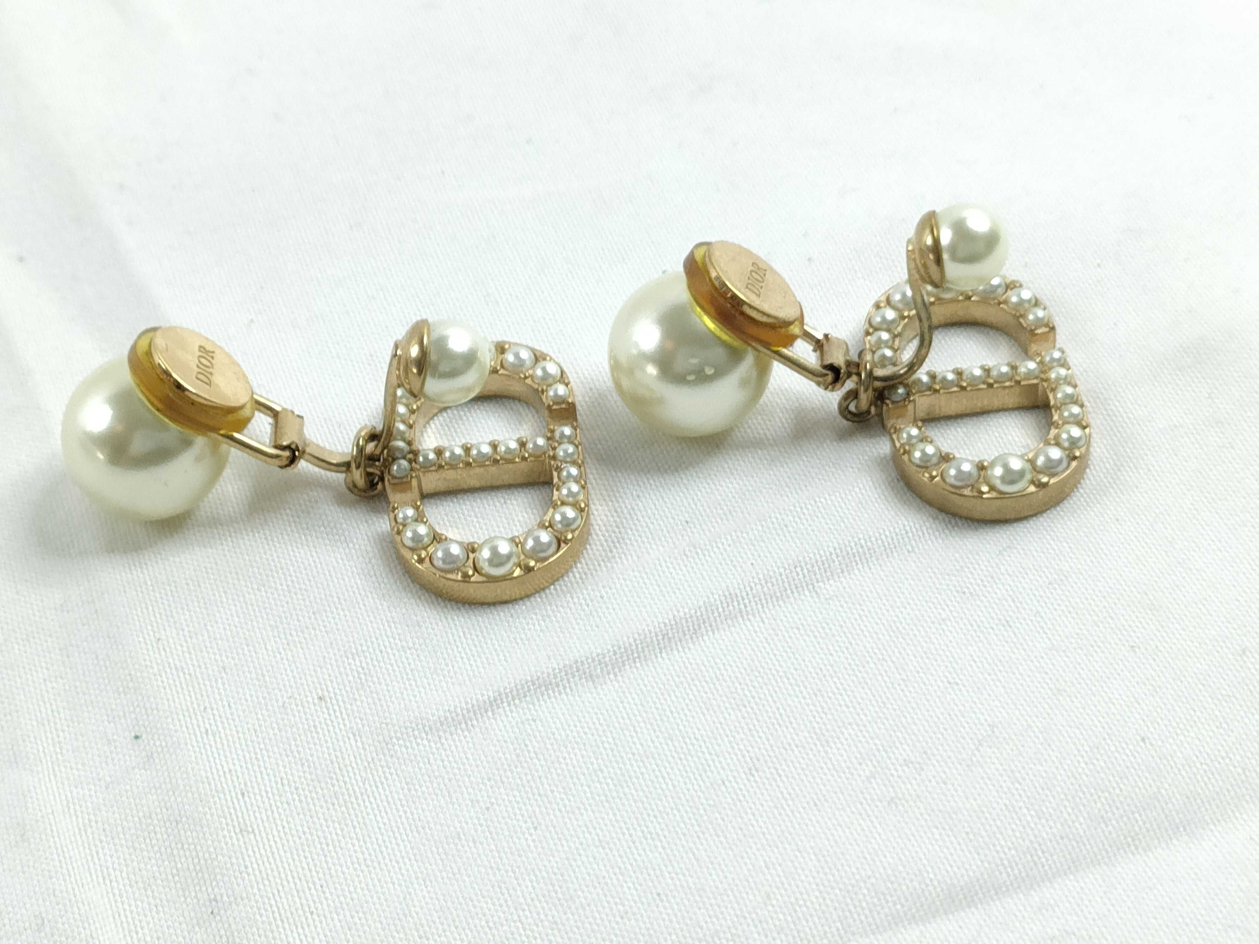 Tribal Pearl Earrings — view 3