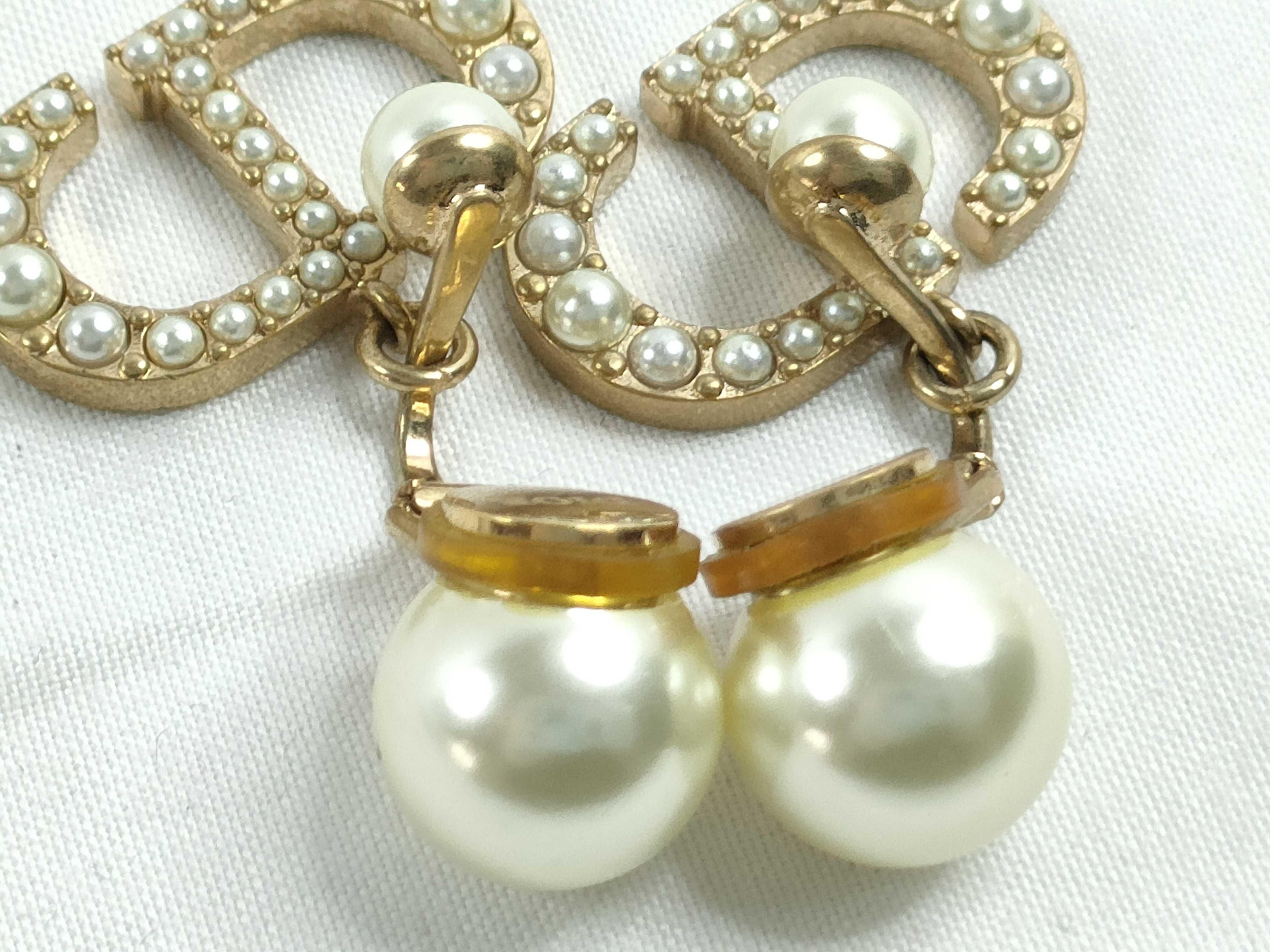 Tribal Pearl Earrings — view 4