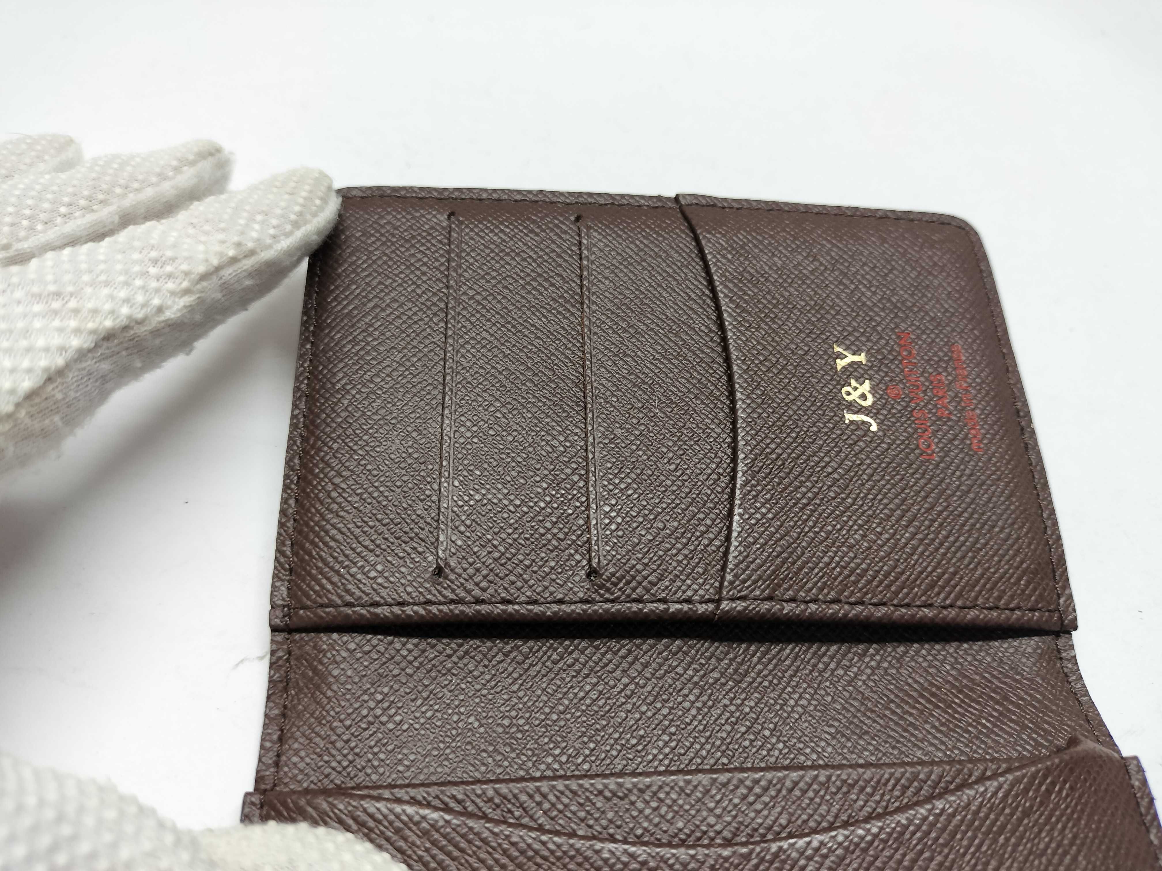 Damier Card Case with Name Engraving - Card Case — view 11