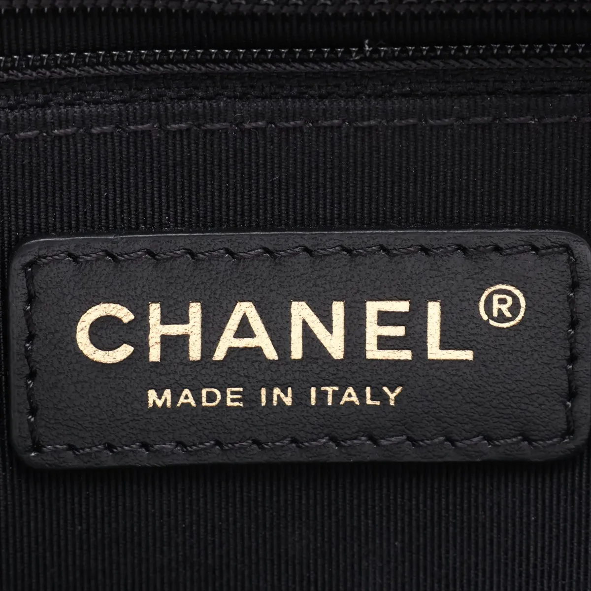 Matelassé Lambskin Chain Shoulder Bag, Black with Gold Hardware, 26715680, Serial Number 26 — view 13