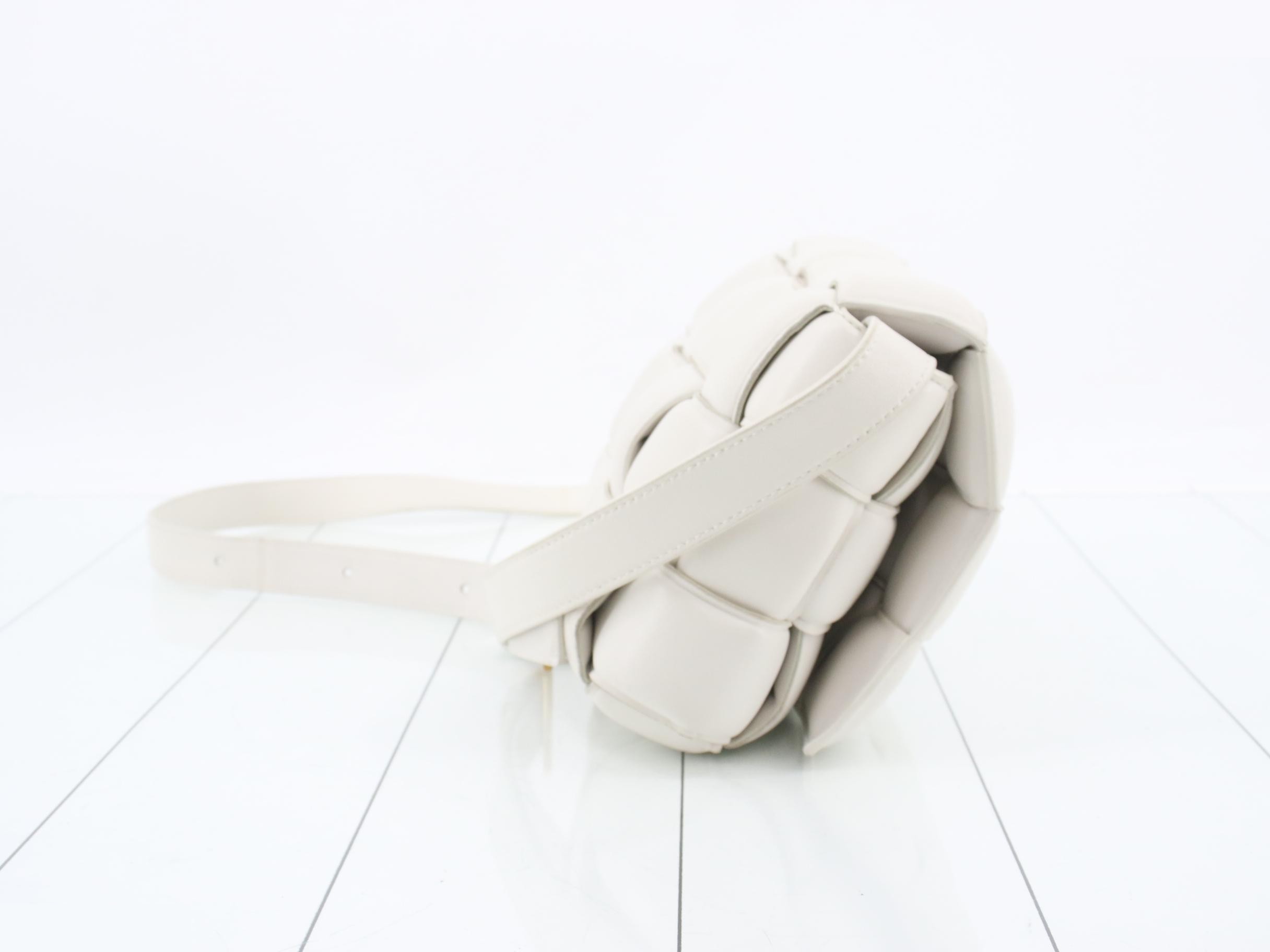 Intrecciato Padded Cassette Shoulder Bag — view 4