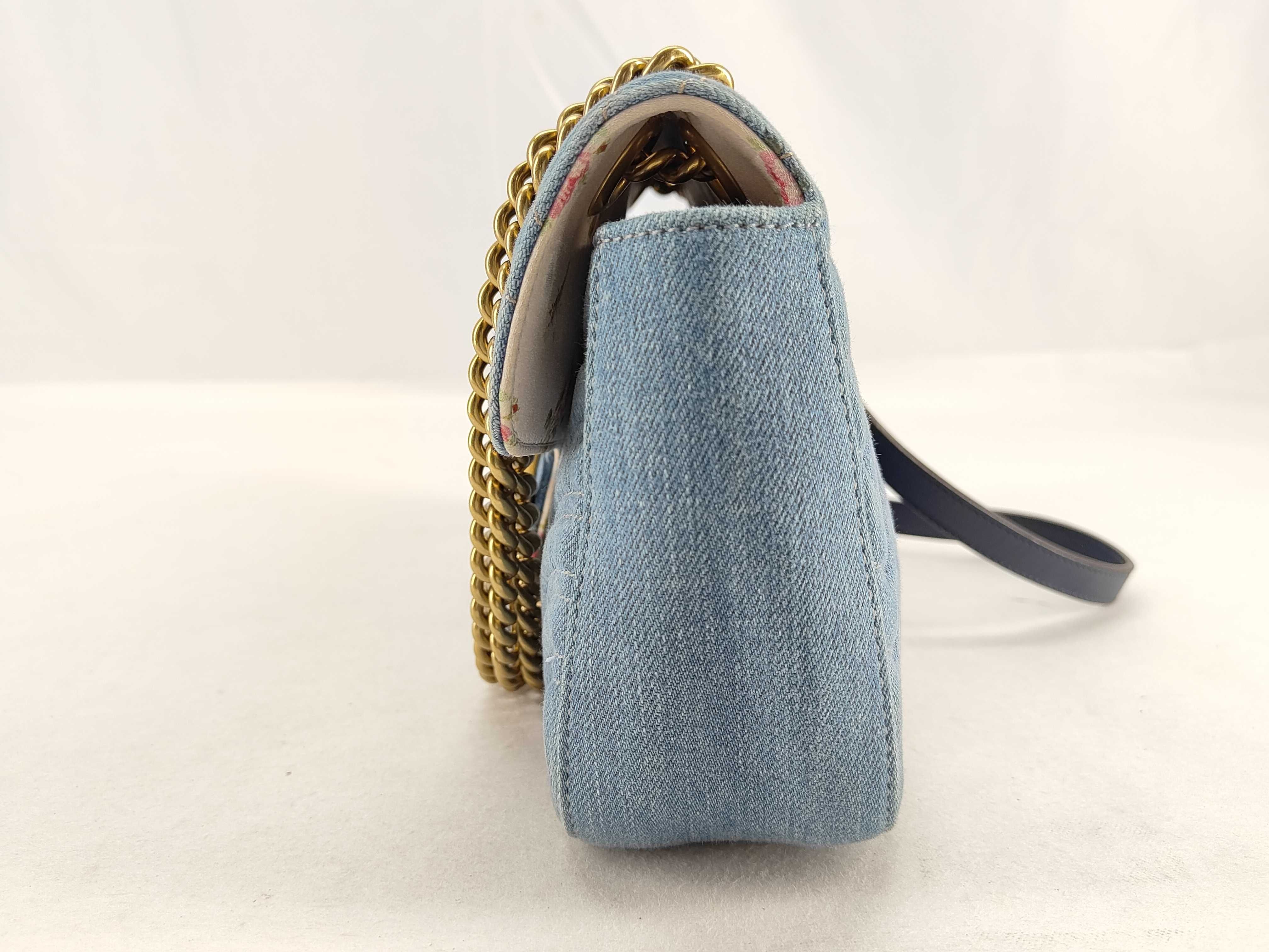 Denim Chain Shoulder Bag — view 3