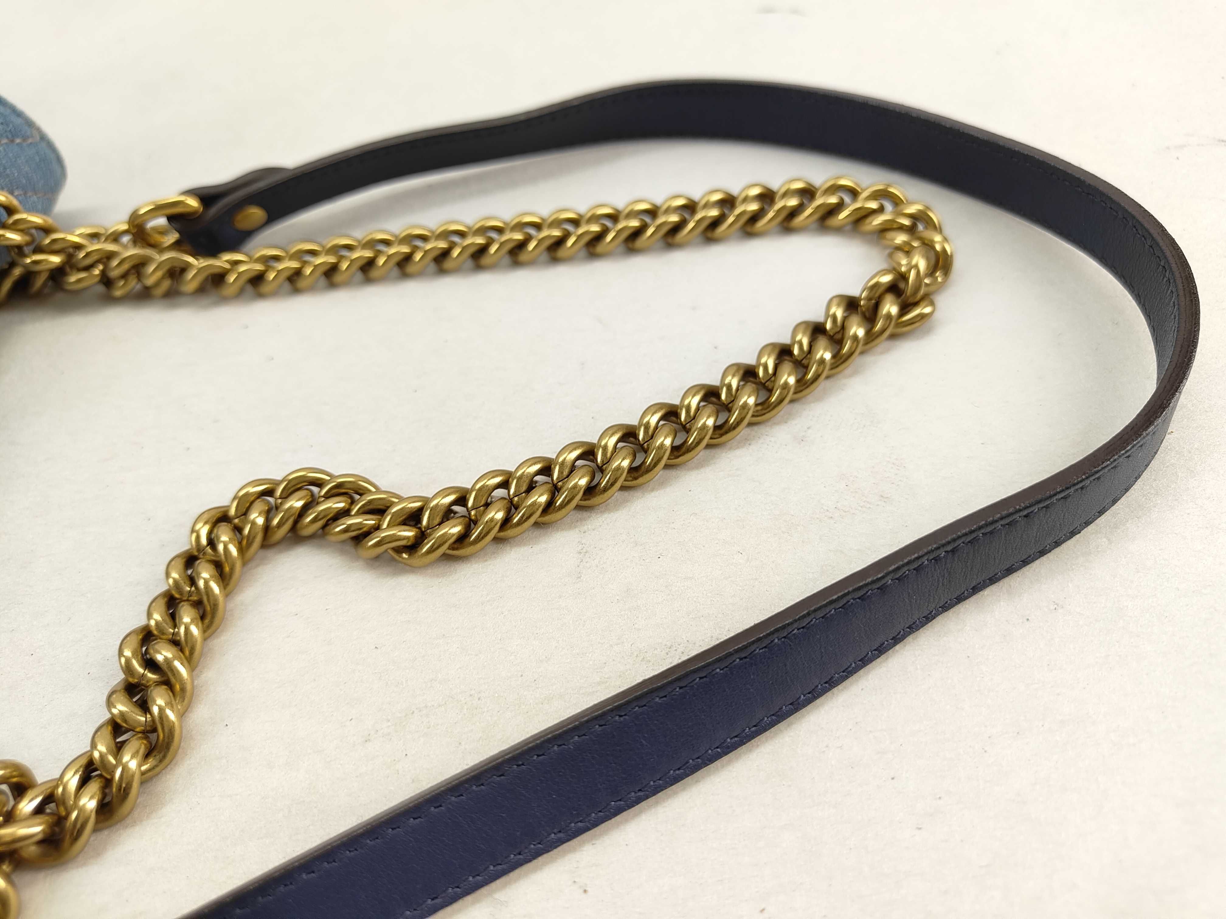 Denim Chain Shoulder Bag — view 5