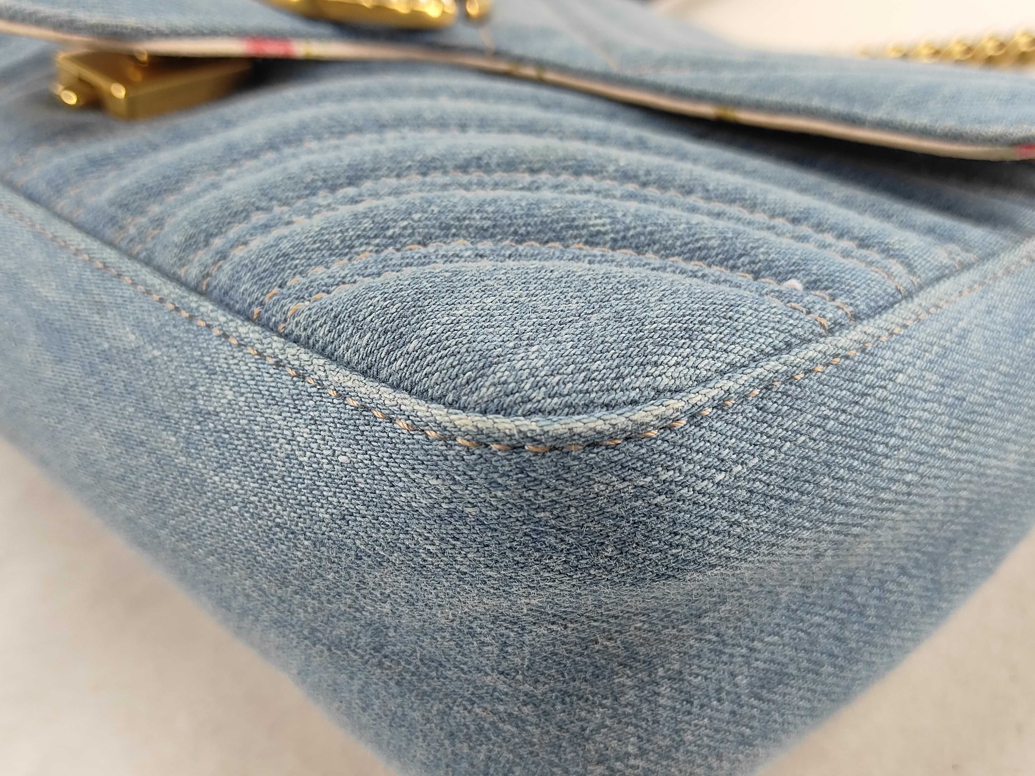 Denim Chain Shoulder Bag — view 7