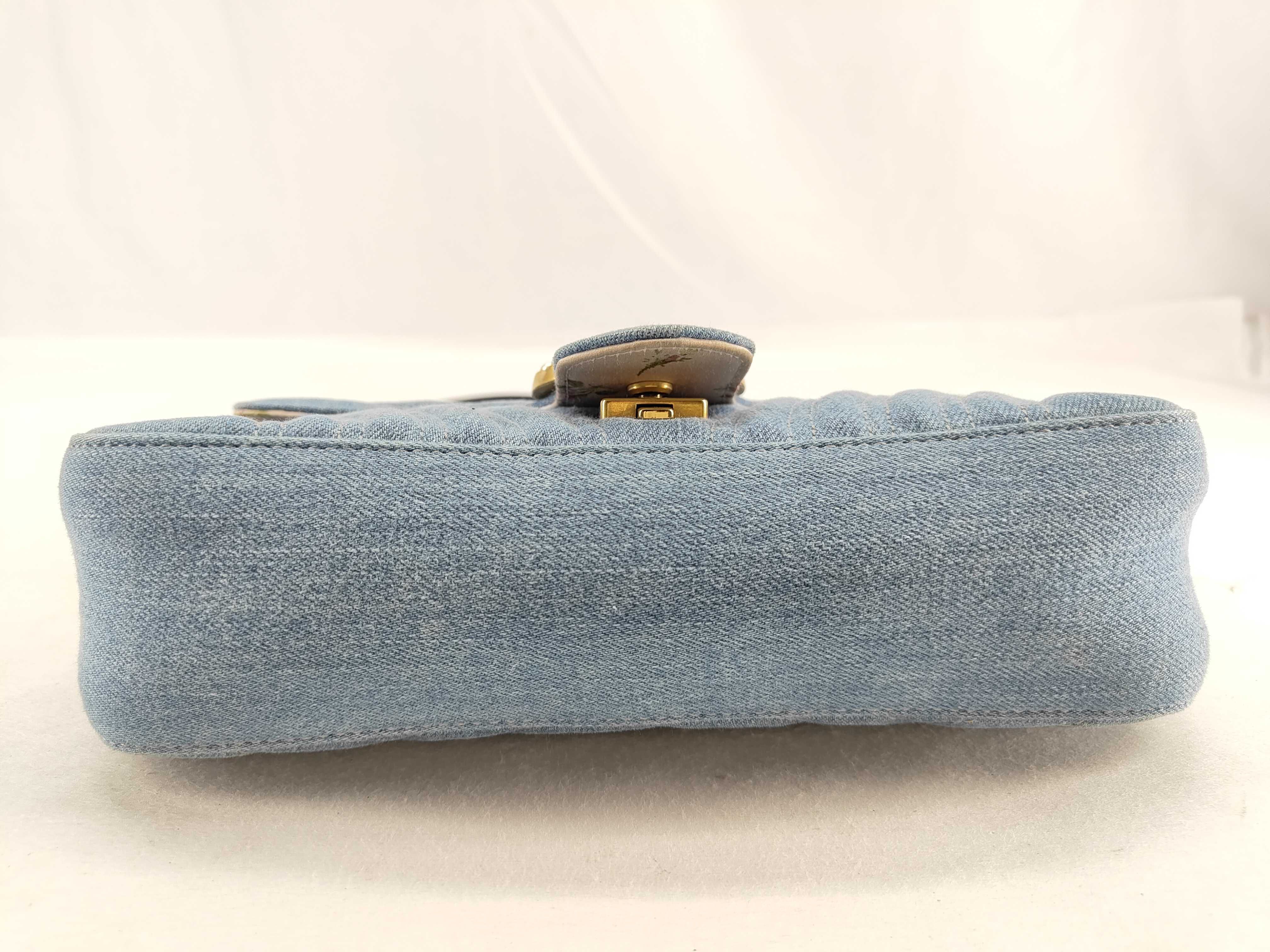 Denim Chain Shoulder Bag — view 8