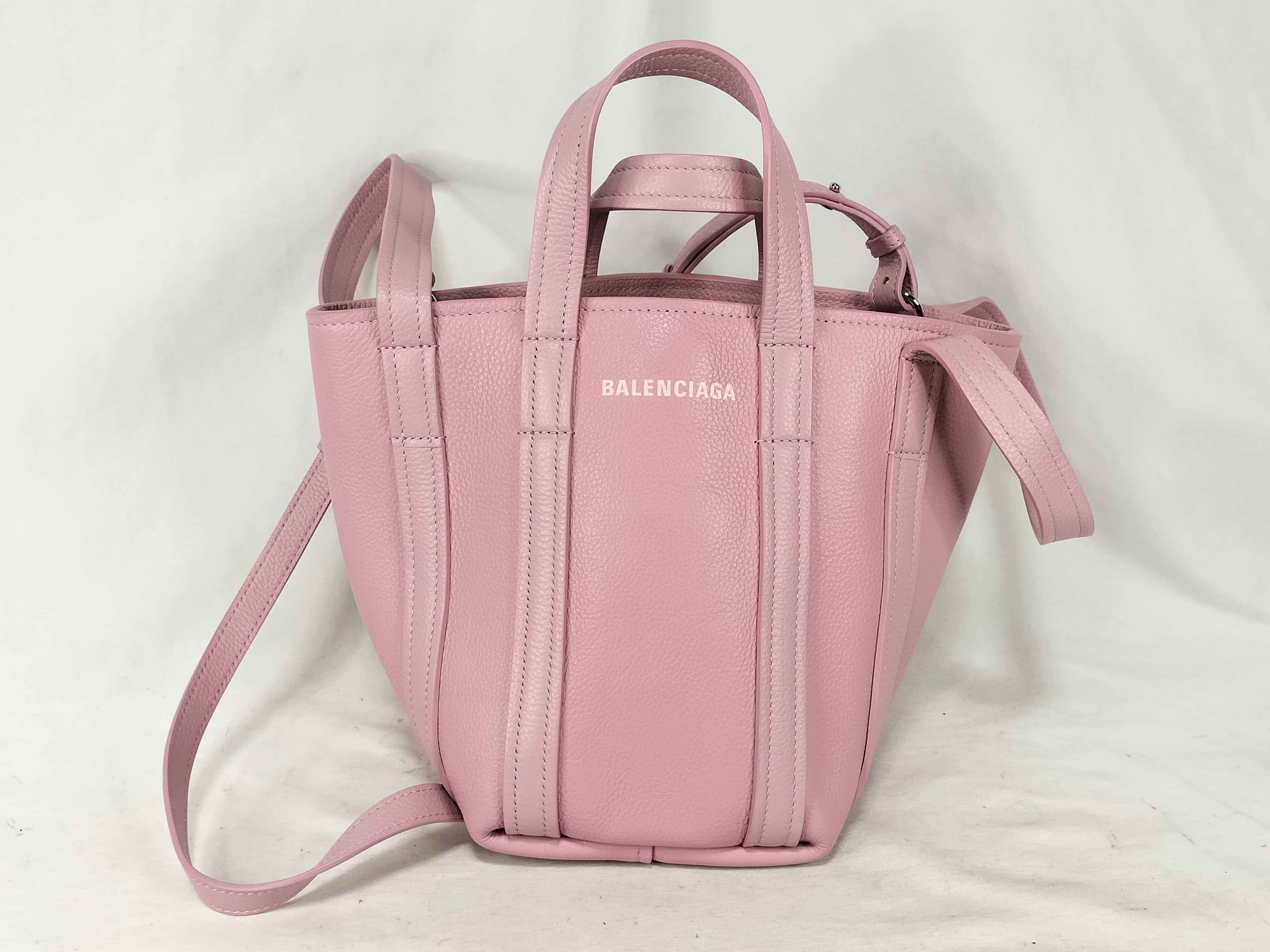 Pink Calfskin Everyday Tote XS North-South 2-Way Handbag