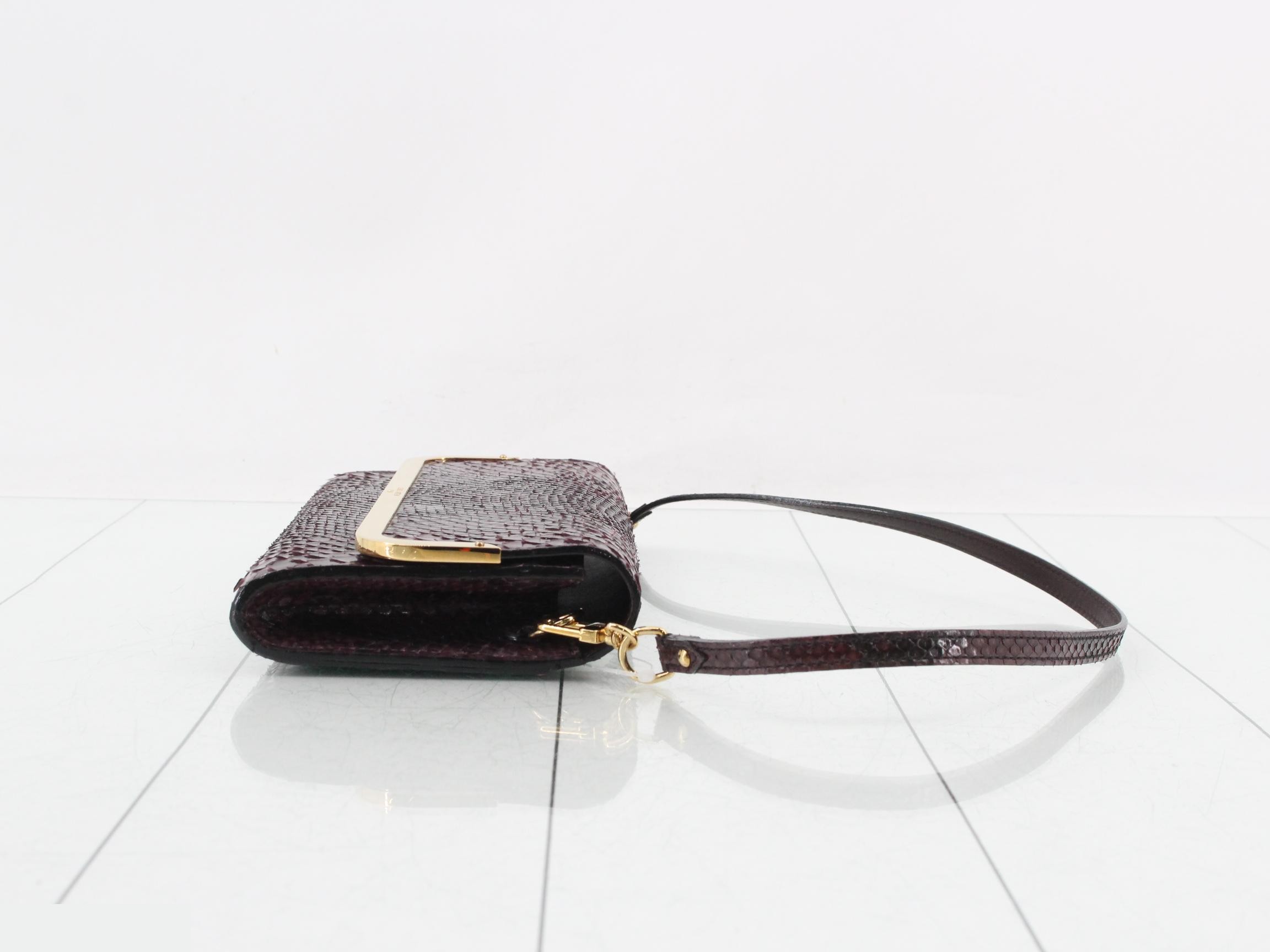Exotic Leather Rossmore Python Purple — view 3