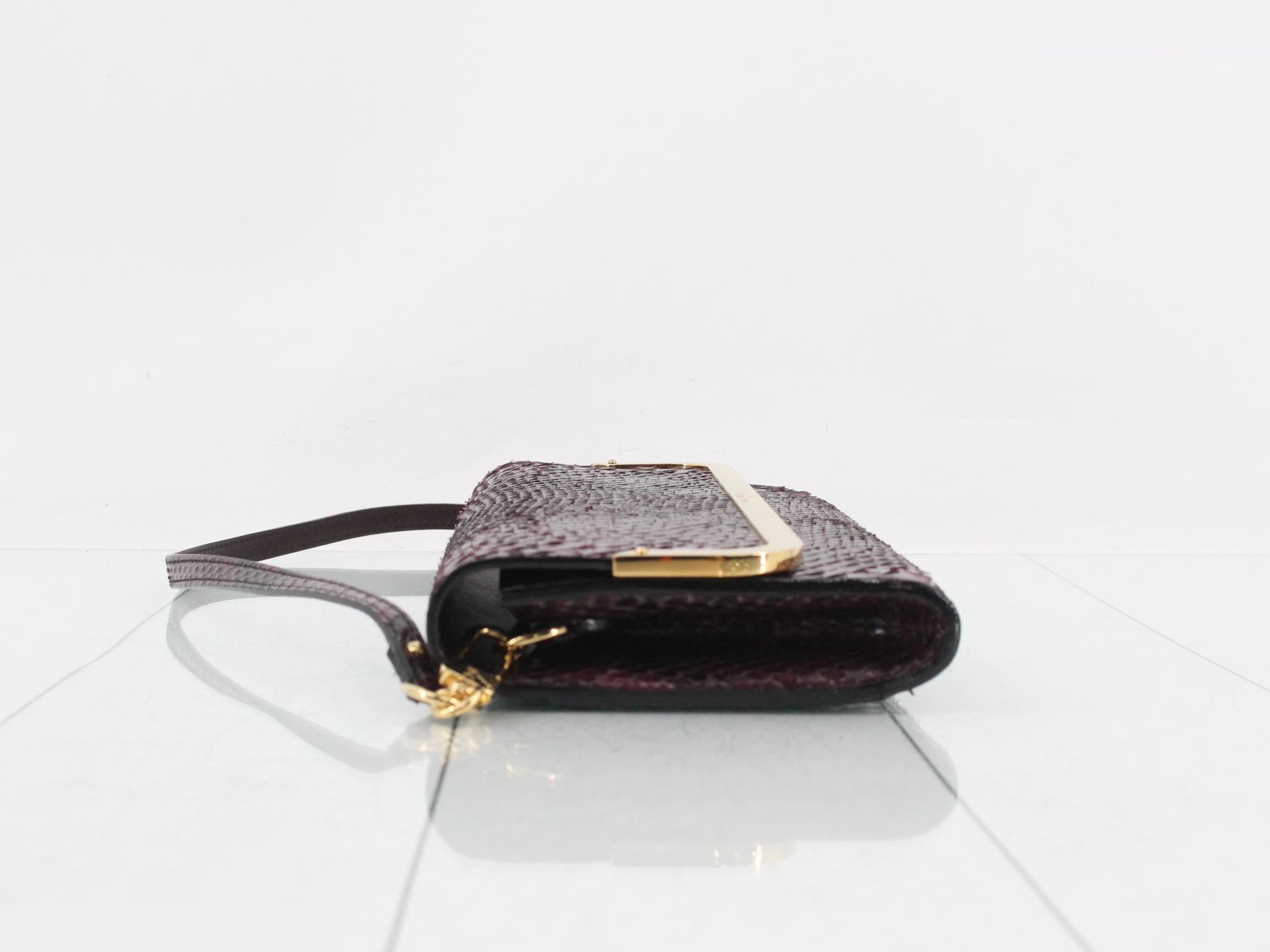 Exotic Leather Rossmore Python Purple — view 4