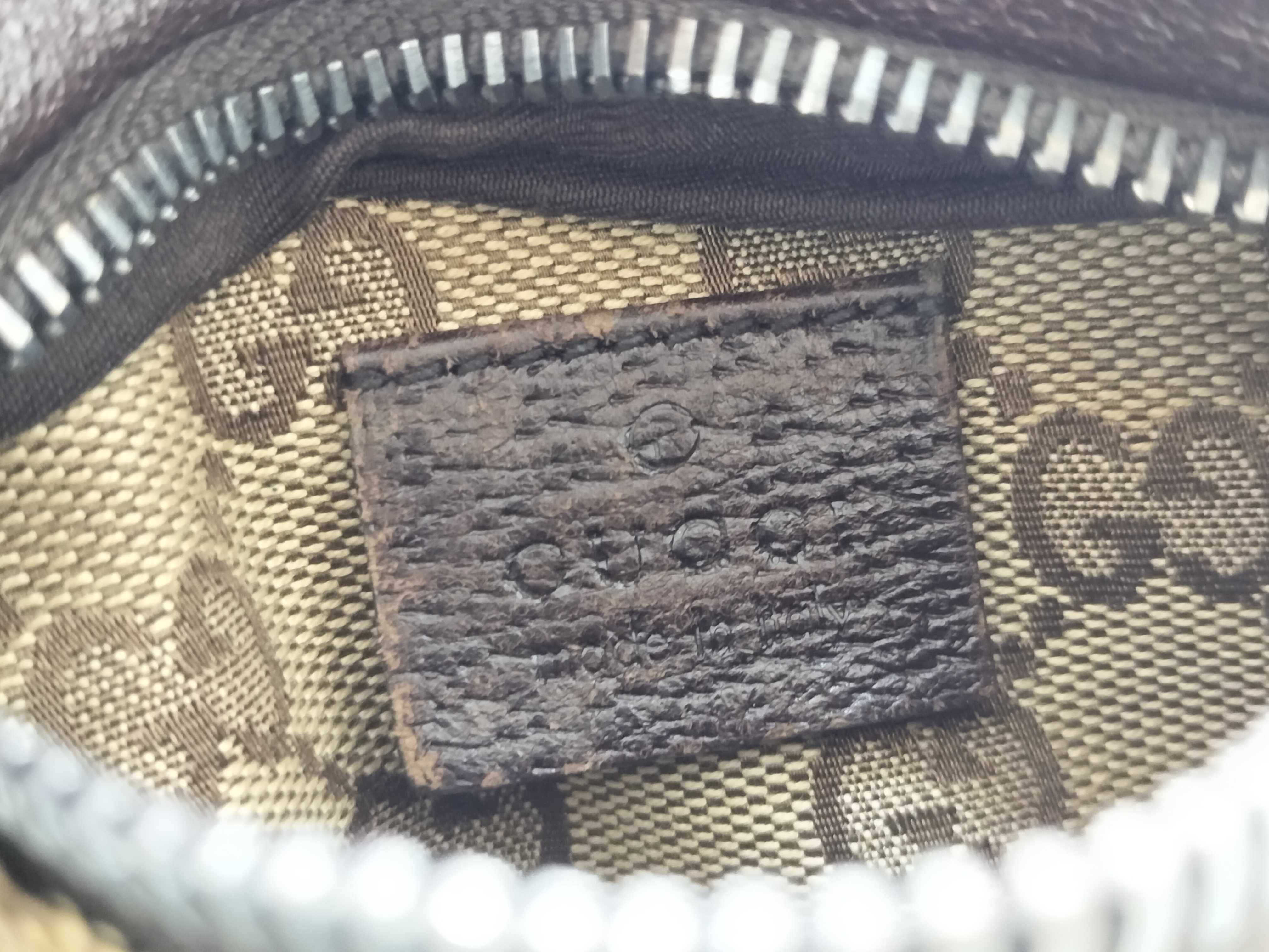 GG Canvas Waist Bag, GG Pattern, Beige x Brown — view 12