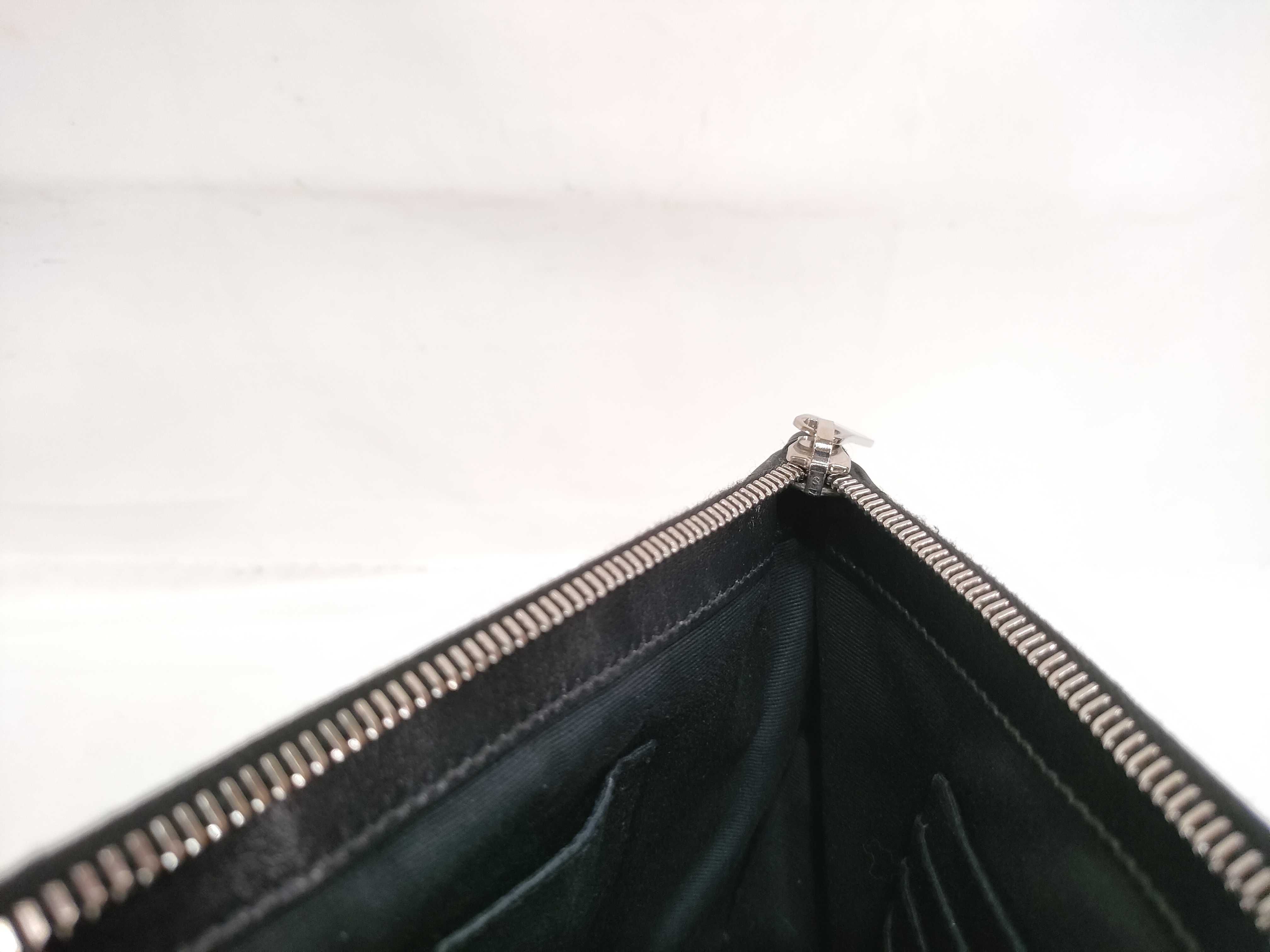 Matelasse Clutch Black Silver Hardware Second Bag — view 13
