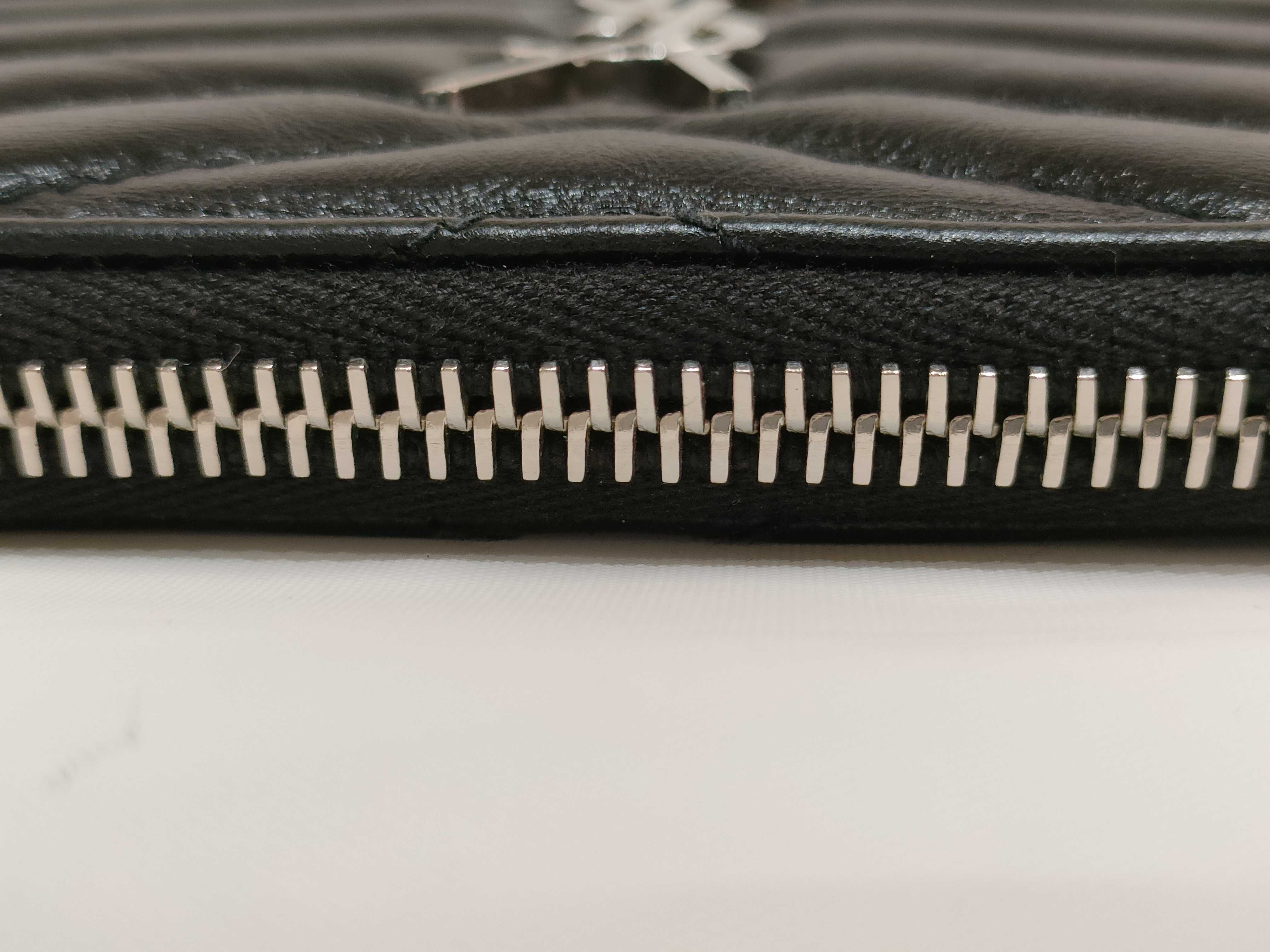 Matelasse Clutch Black Silver Hardware Second Bag — view 4