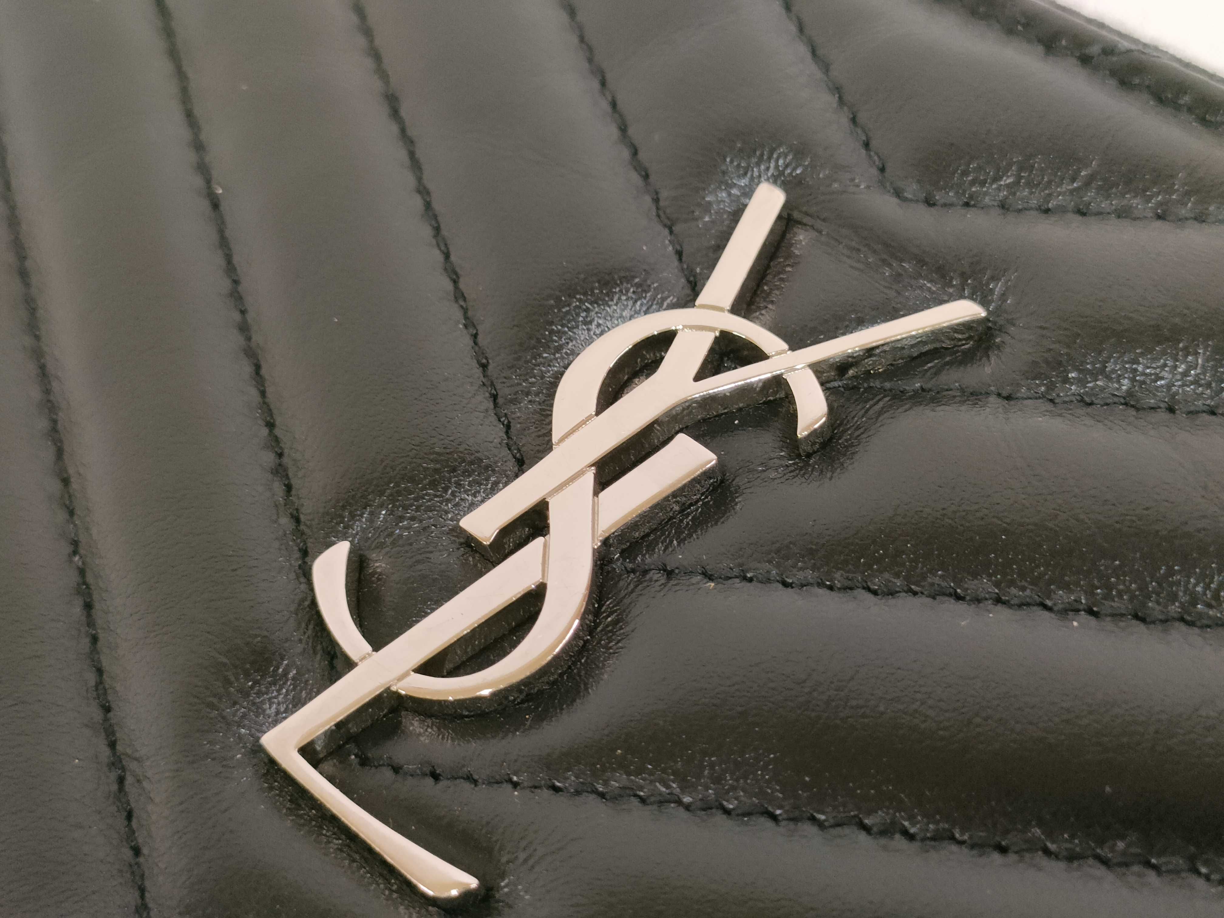 Matelasse Clutch Black Silver Hardware Second Bag — view 10