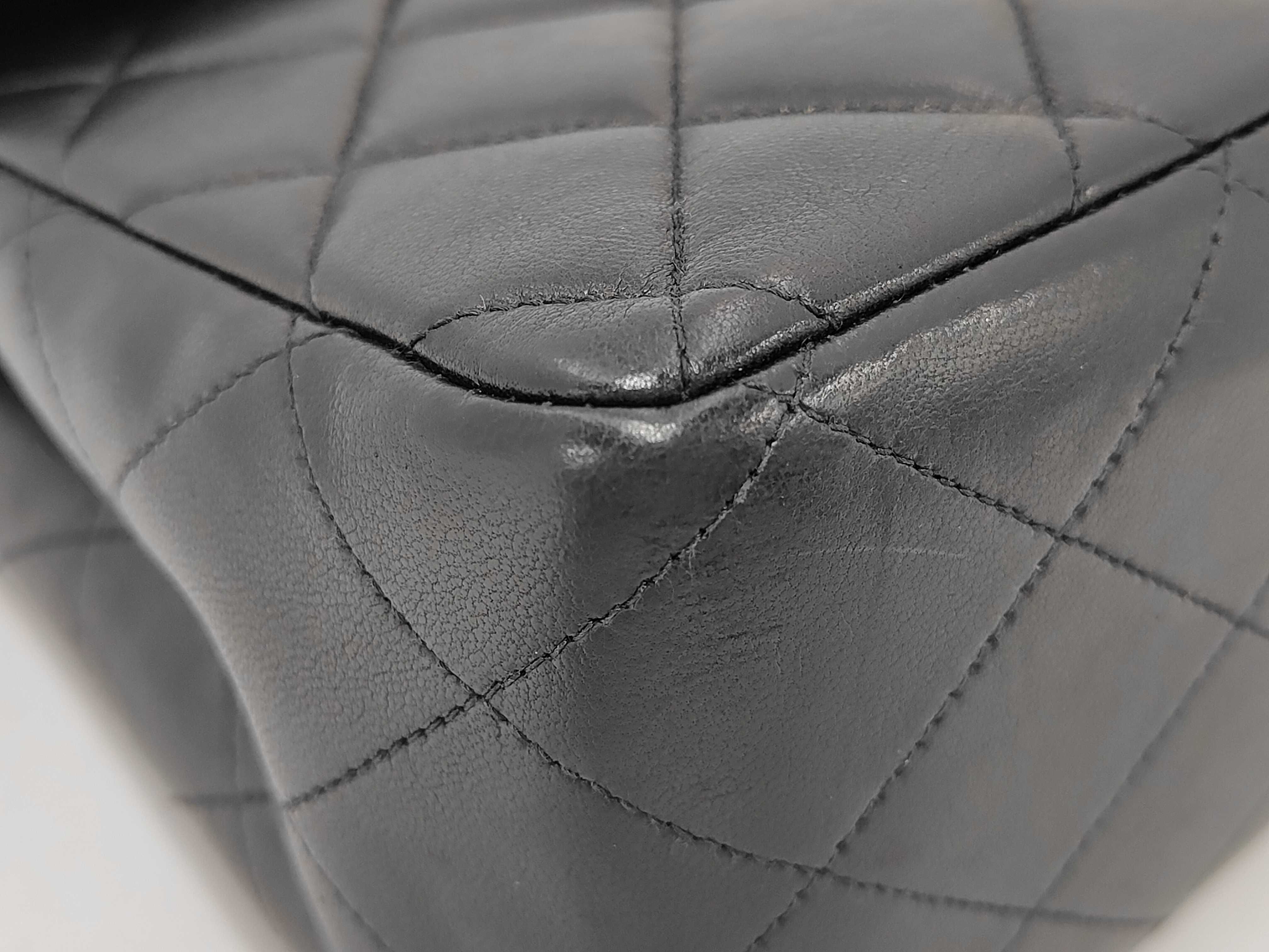 Large Matelassé Lambskin Shoulder Bag — view 4