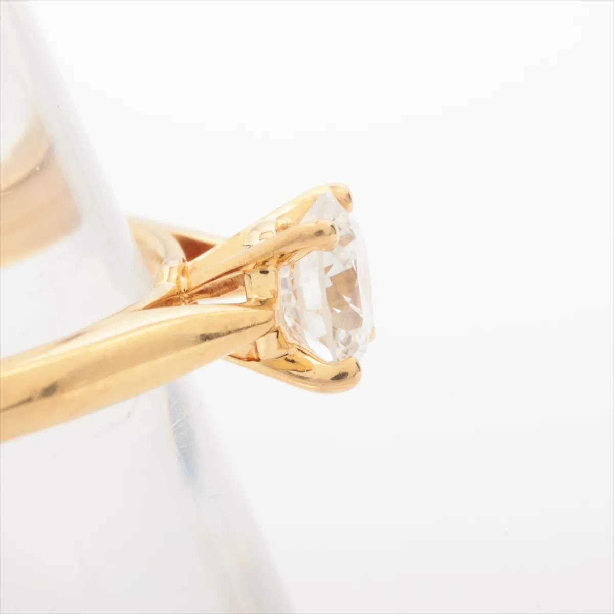 Solitaire 1895 Diamond Ring, 750 (Yellow Gold), 2.3g, 0.41g diamond, 50mm diamond size, 690672. Hallmarks are — view 7