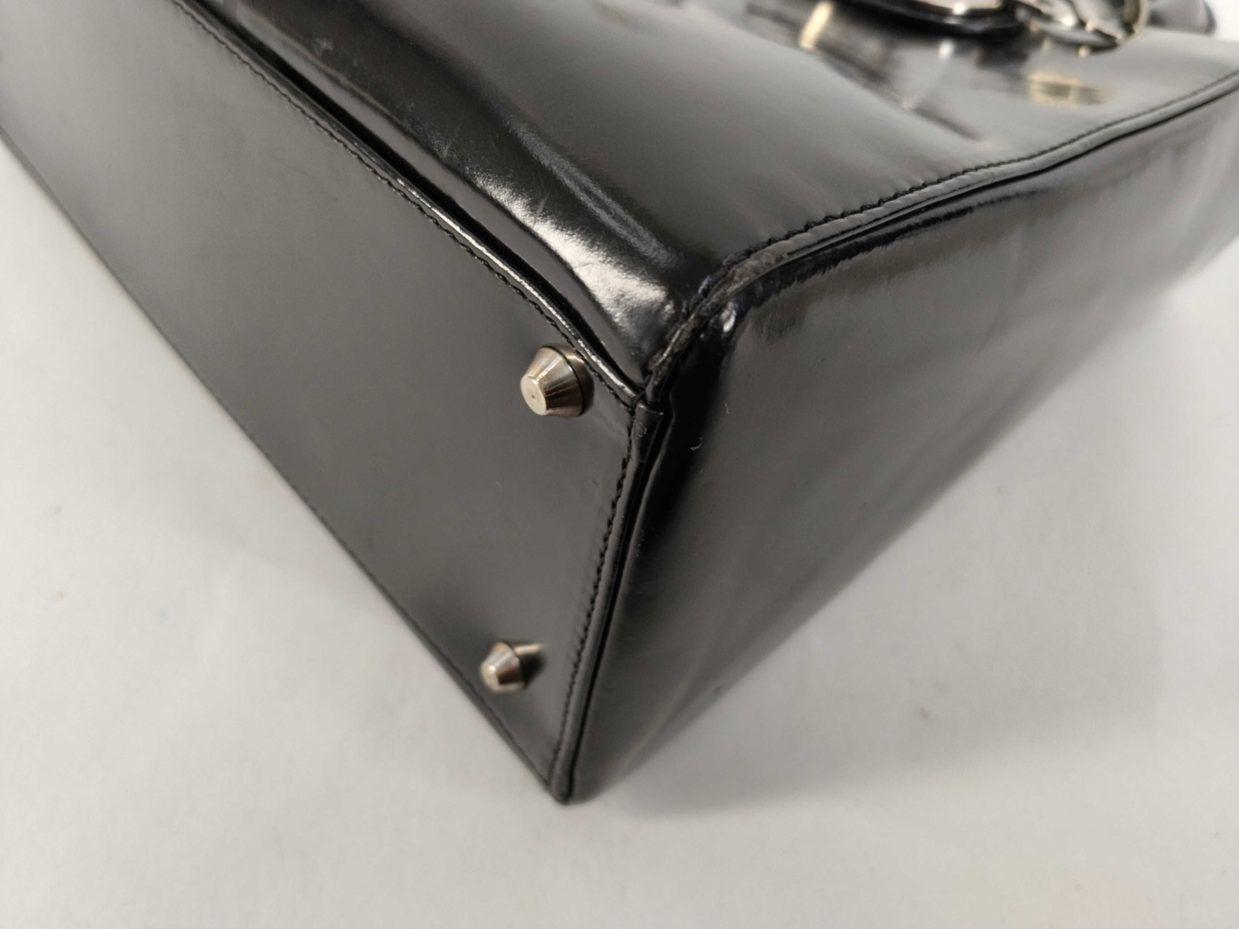 Lady Dior patent leather handbag — view 6