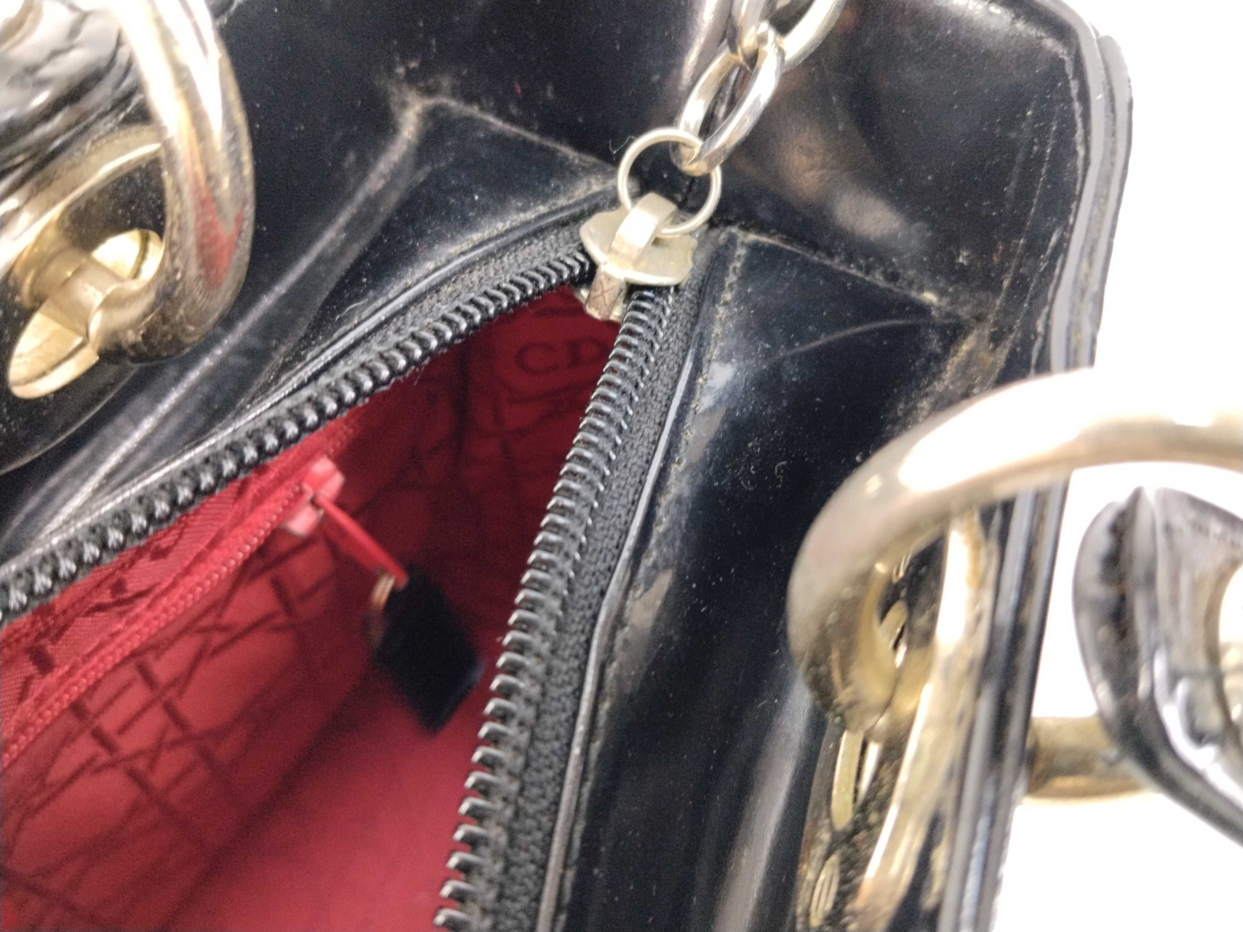 Lady Dior patent leather handbag — view 10