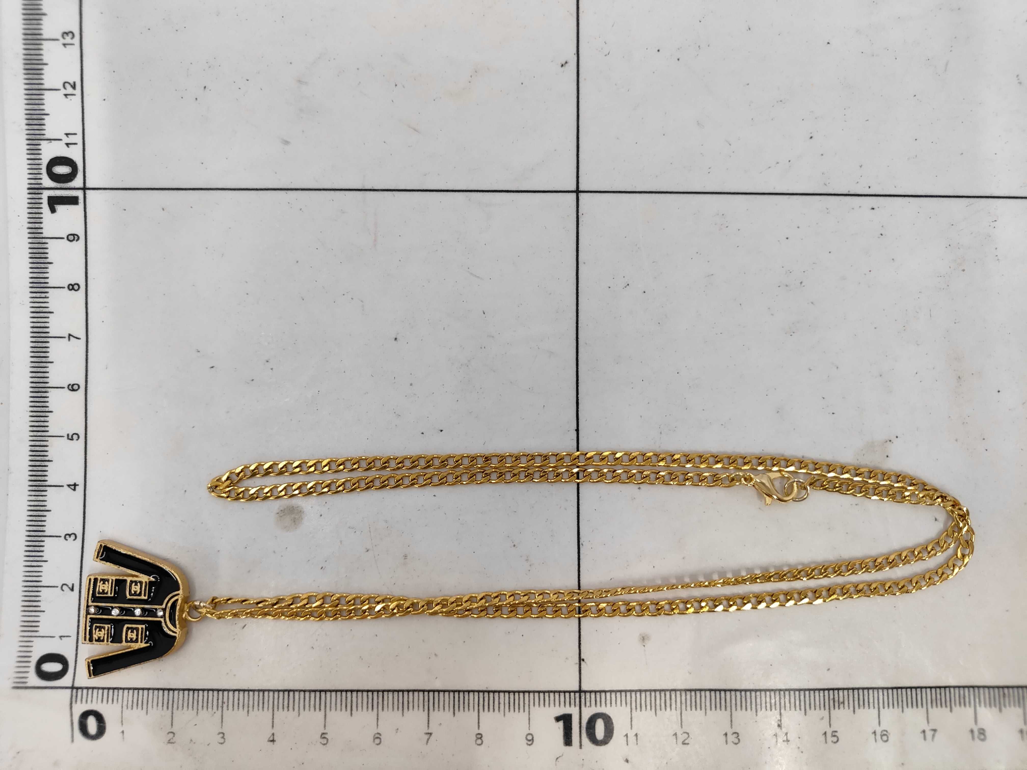 Jacket Motif Rhinestone Necklace 02A — view 6