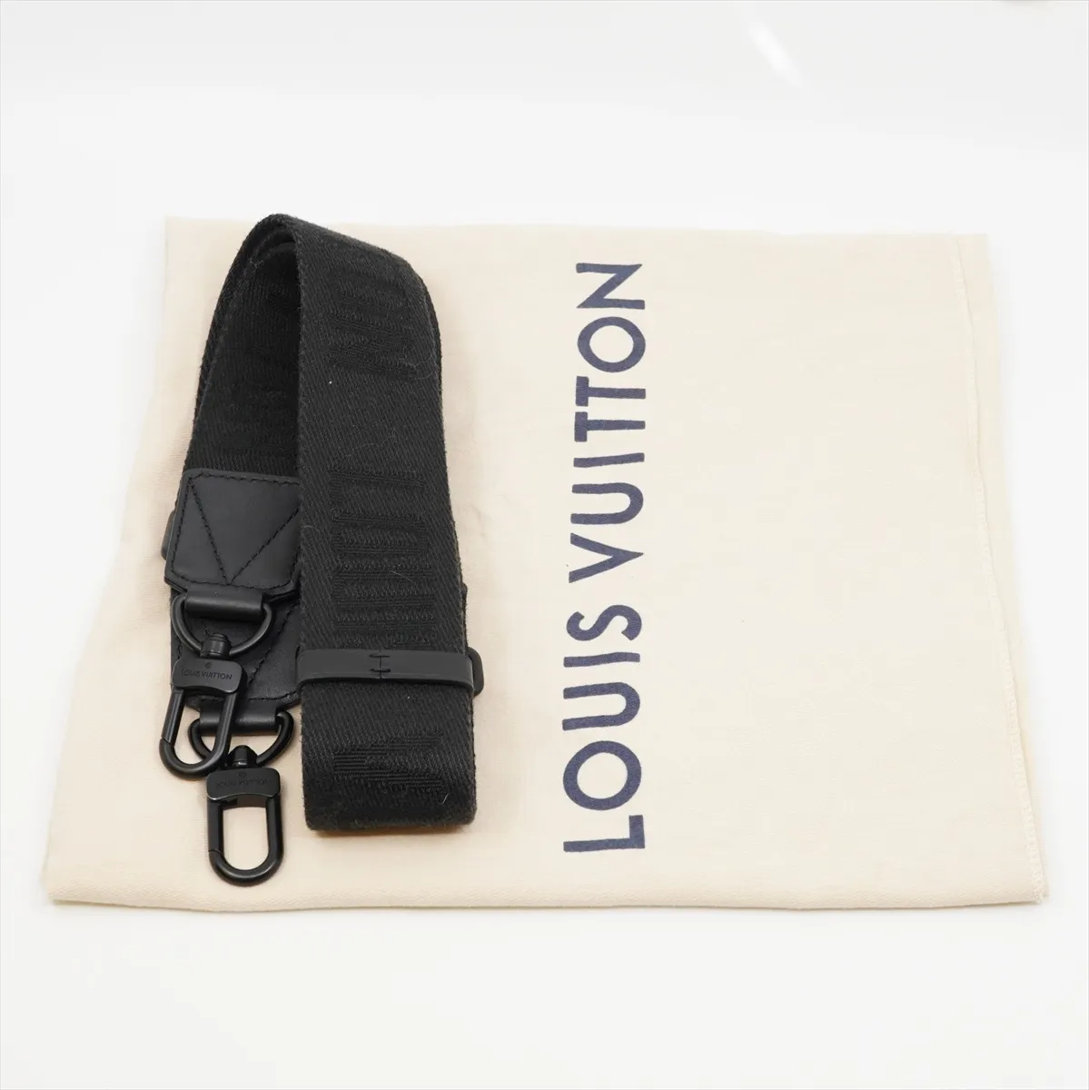 LV Aerogram City Keepall M59255 RFID-enabled black Boston bag with initials and dust bag included. — view 12