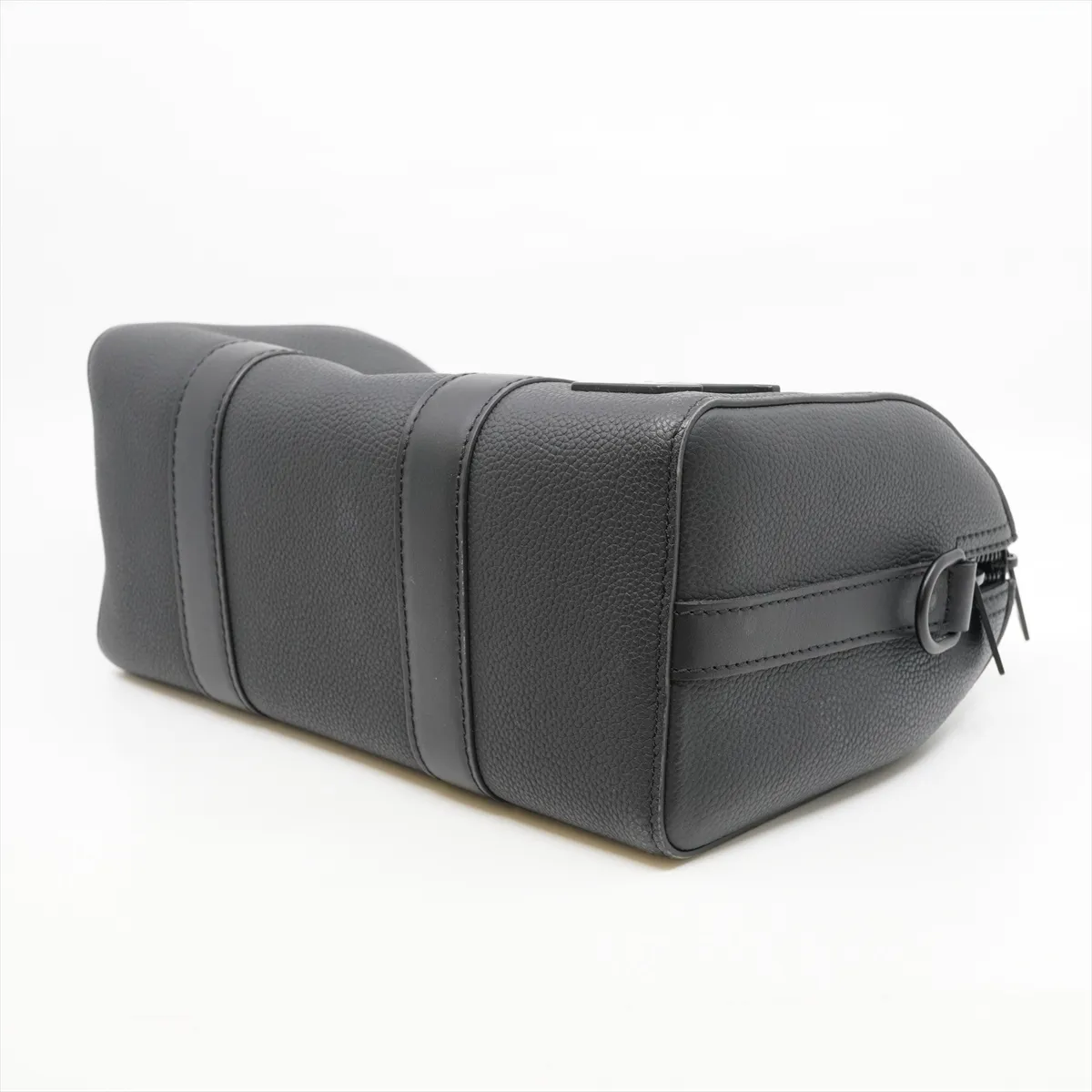 LV Aerogram City Keepall M59255 RFID-enabled black Boston bag with initials and dust bag included. — view 3