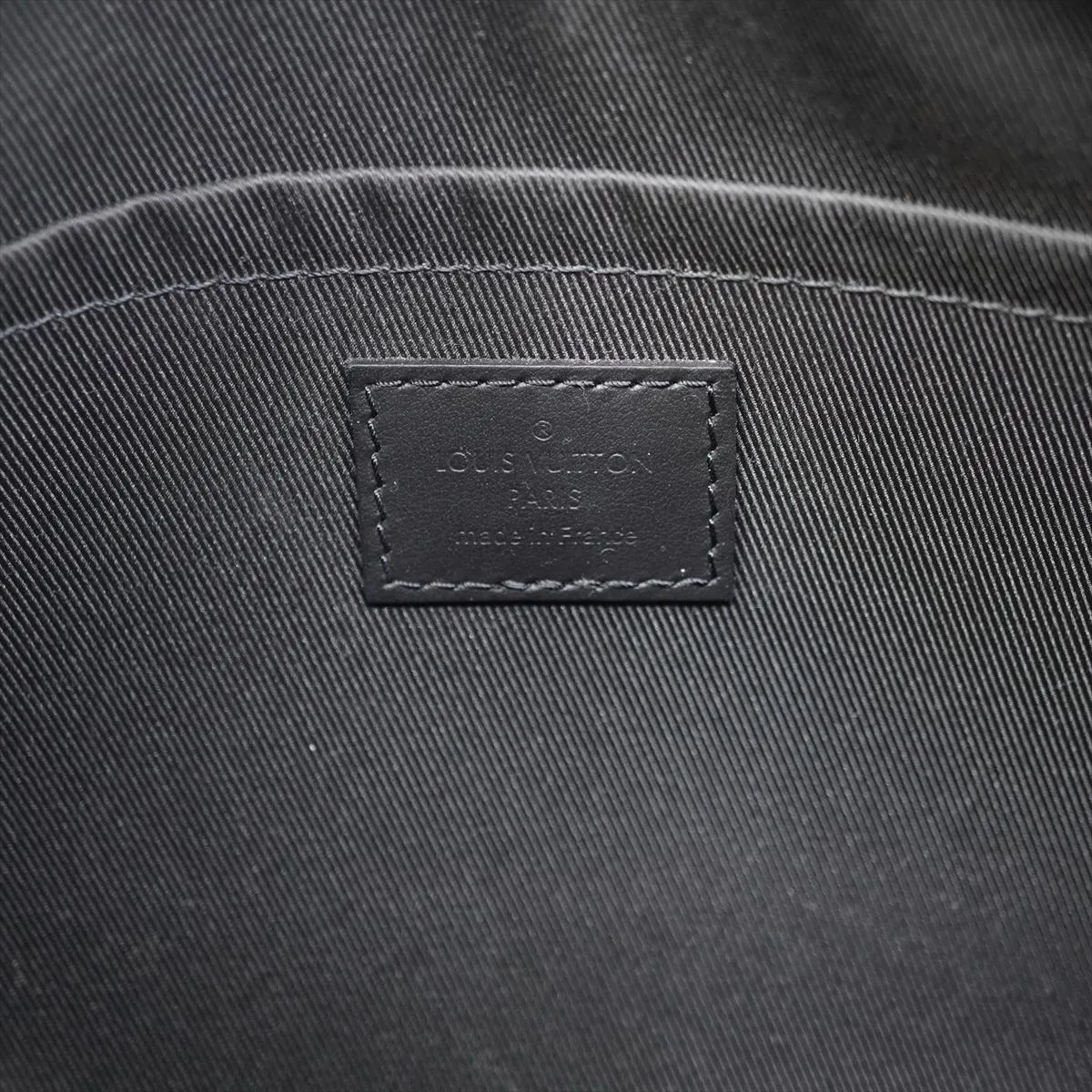 LV Aerogram City Keepall M59255 RFID-enabled black Boston bag with initials and dust bag included. — view 6