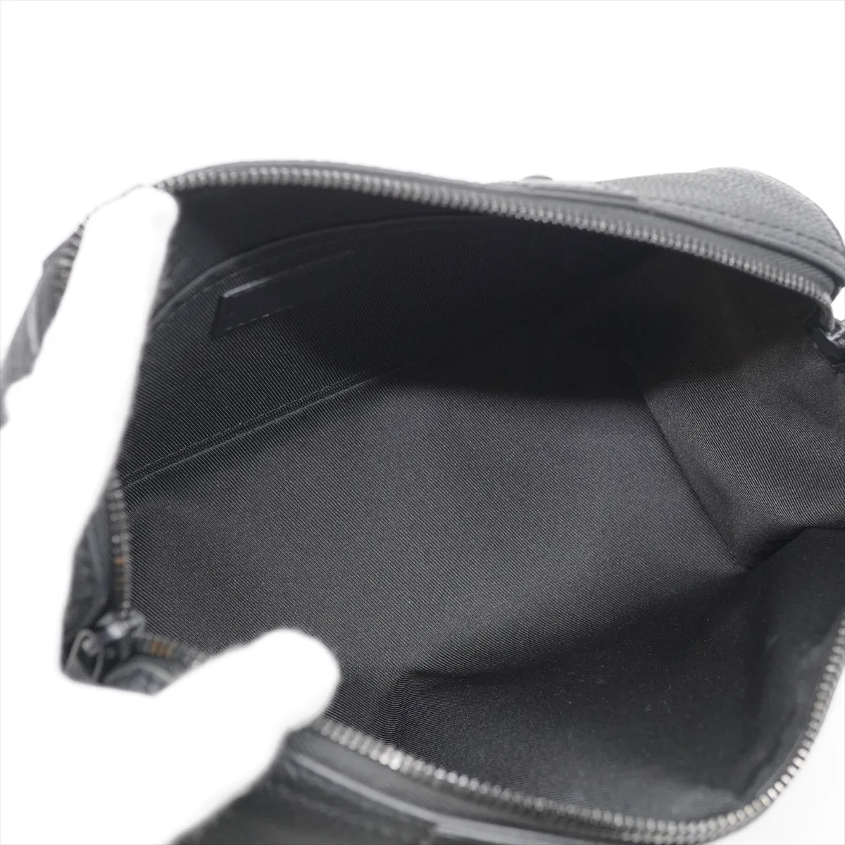 LV Aerogram City Keepall M59255 RFID-enabled black Boston bag with initials and dust bag included. — view 7