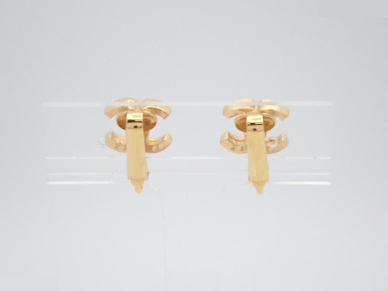 Coco Mark Gold Earrings — view 2