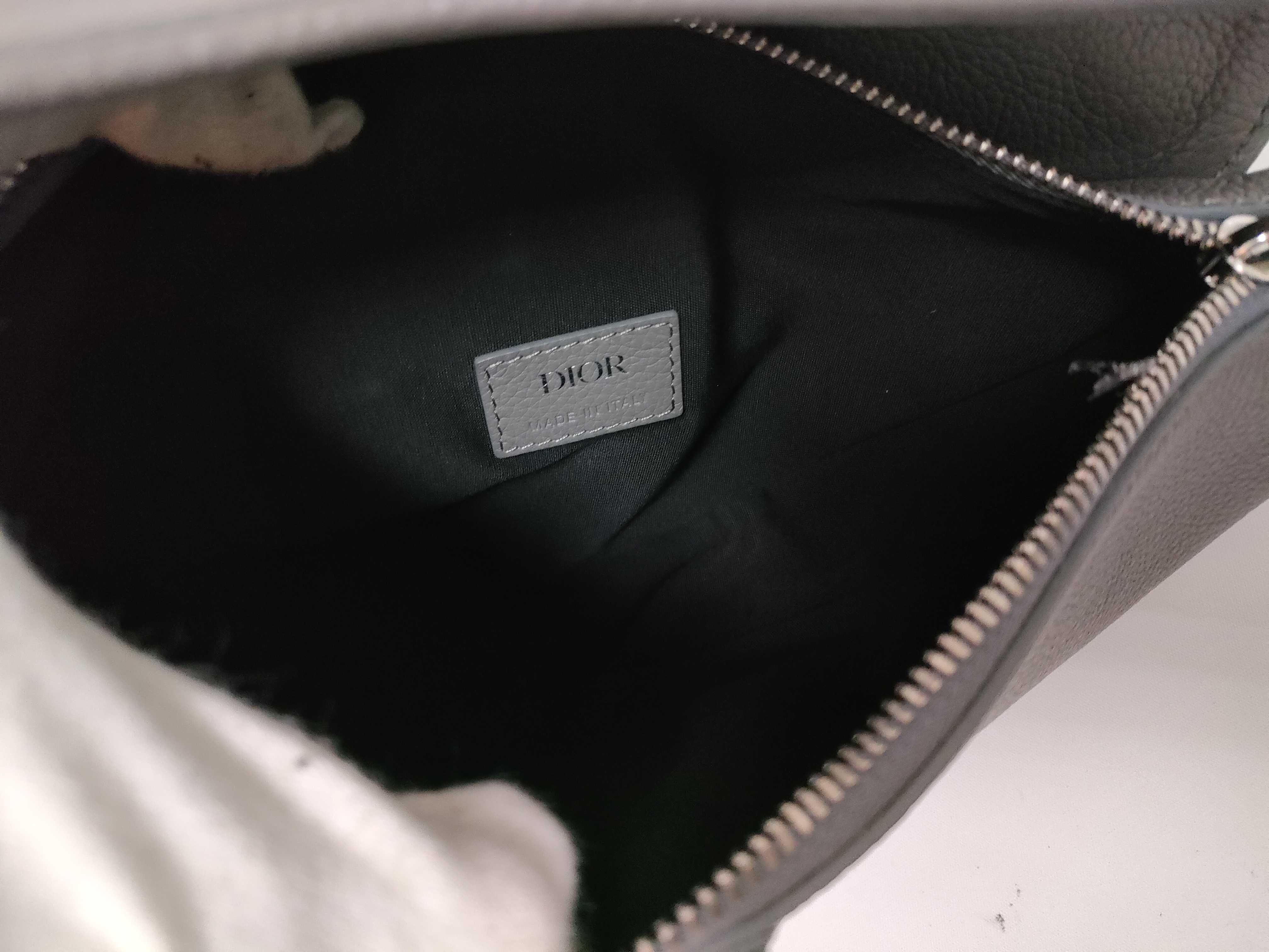 Grey Leather Waist Bag — view 11