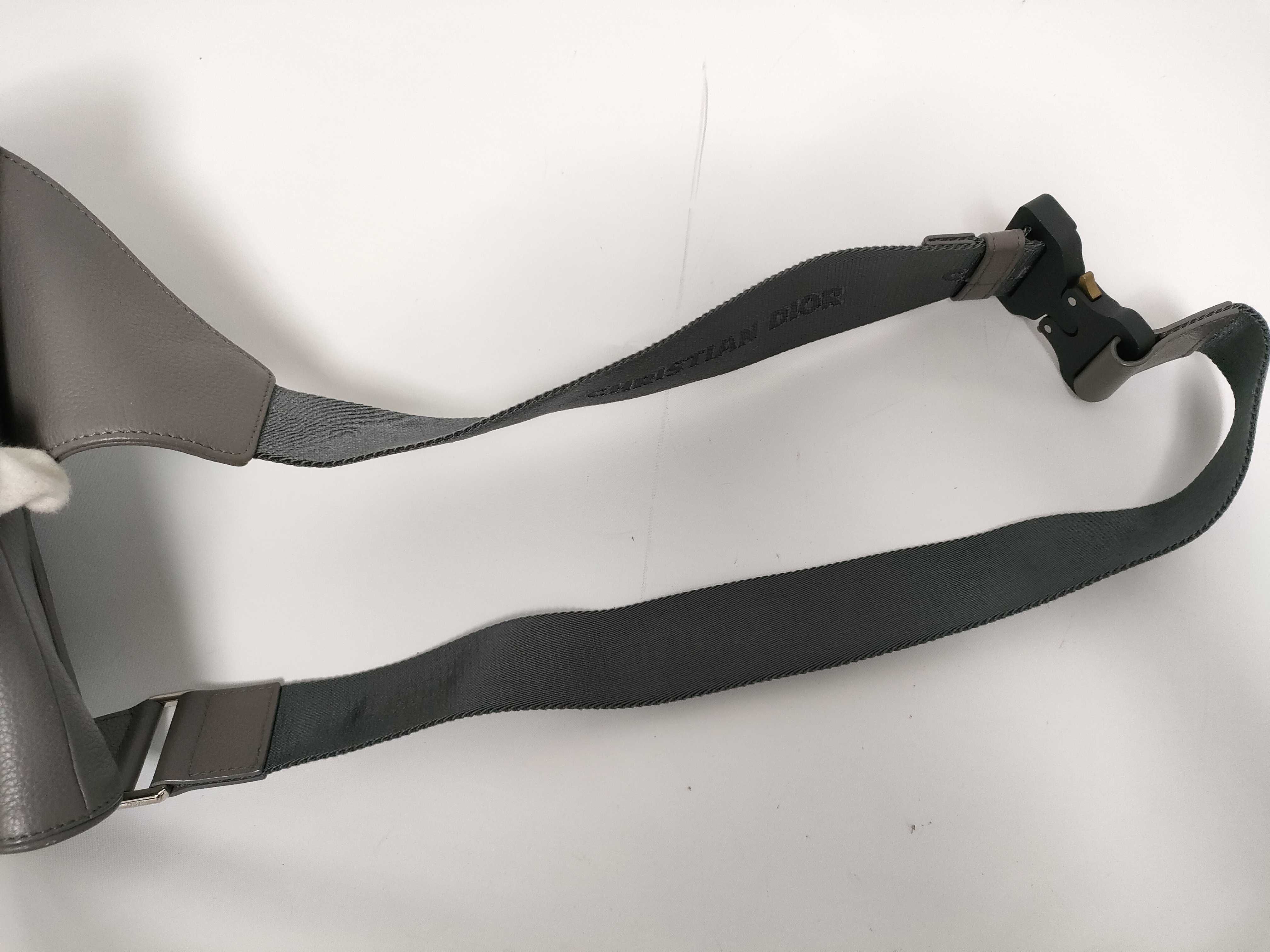 Grey Leather Waist Bag — view 13