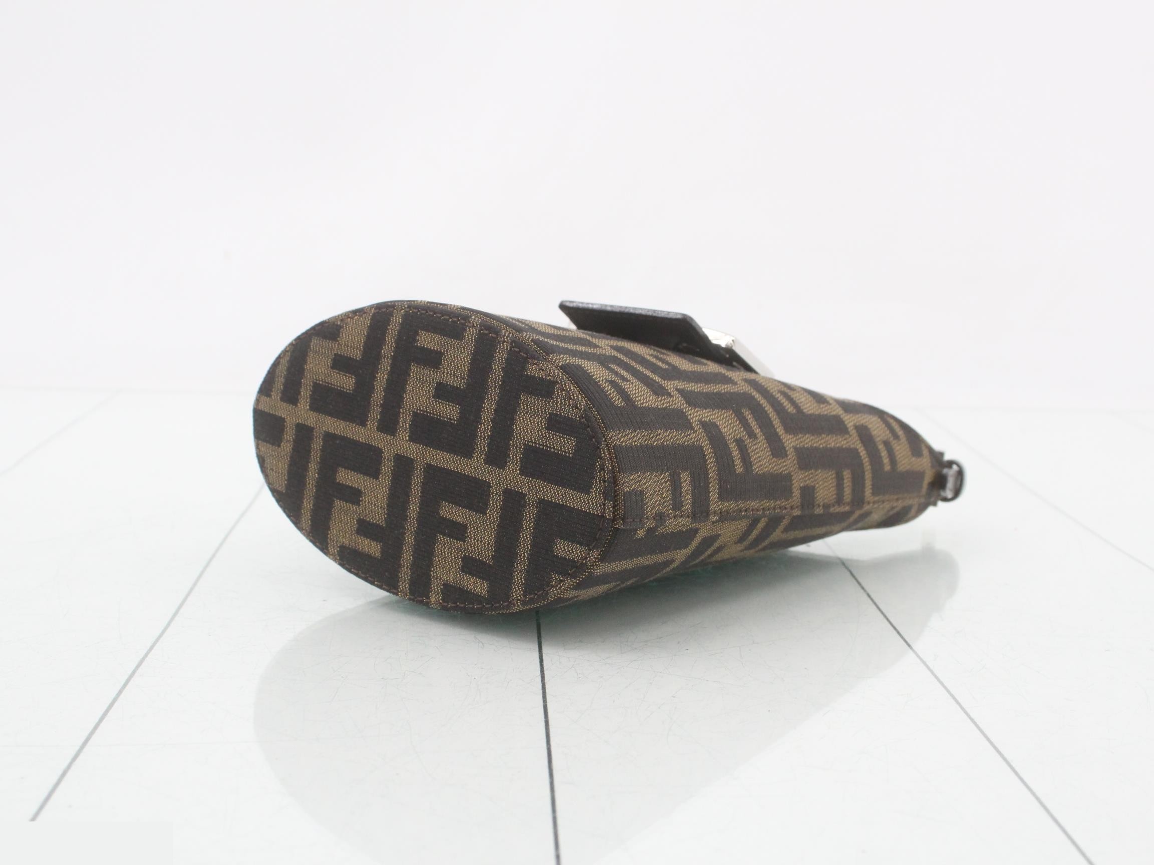 ZUCCA Bucket Mini Hobo, Brown, Silver Hardware, 13 x 17 x 8 cm — view 6
