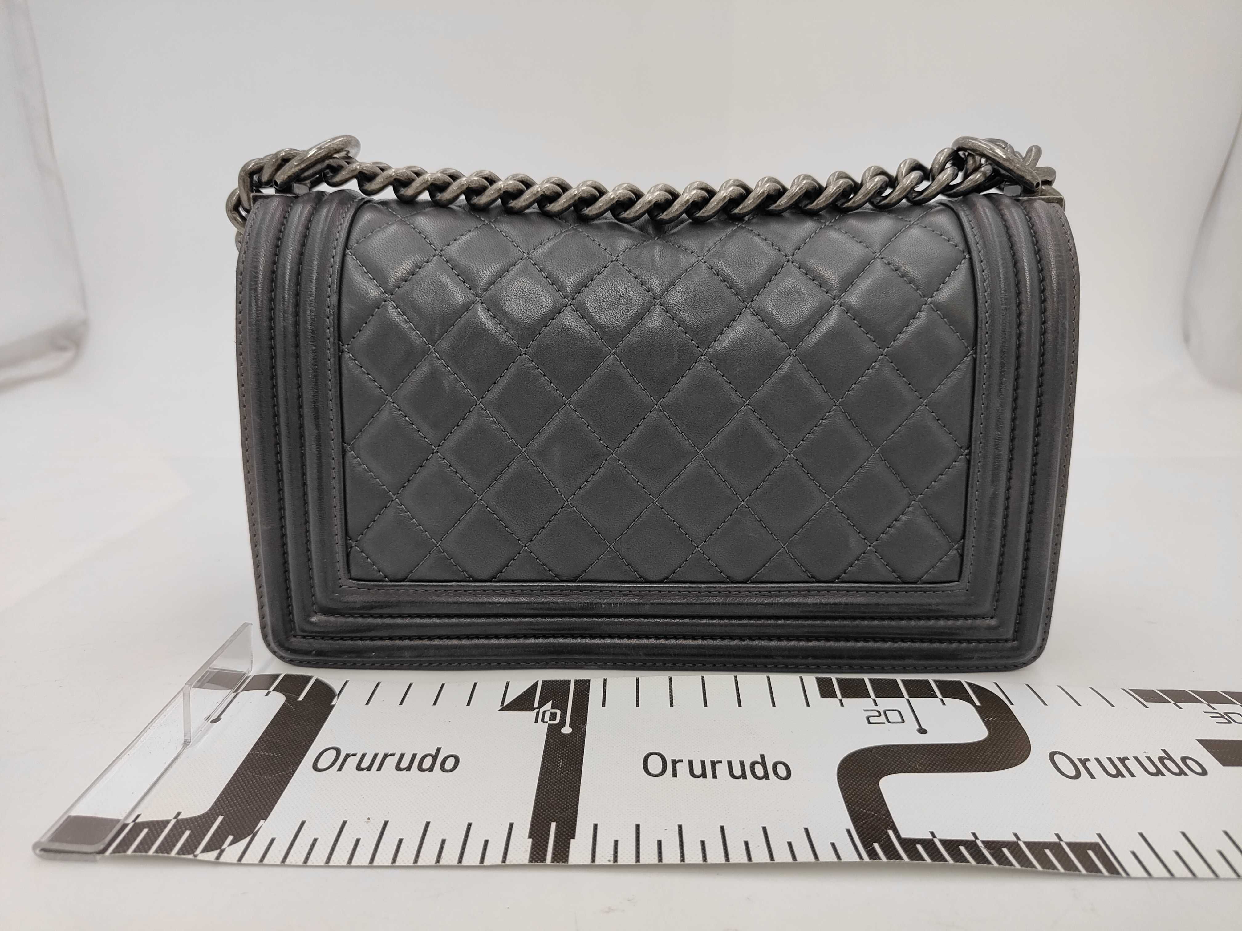 A67086 Boy Chanel/Matelassé Serial Number 16 Series Vintage Silver Hardware Shoulder Bag — view 2