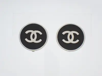 Coco Mark Black Earrings 04V (with box)