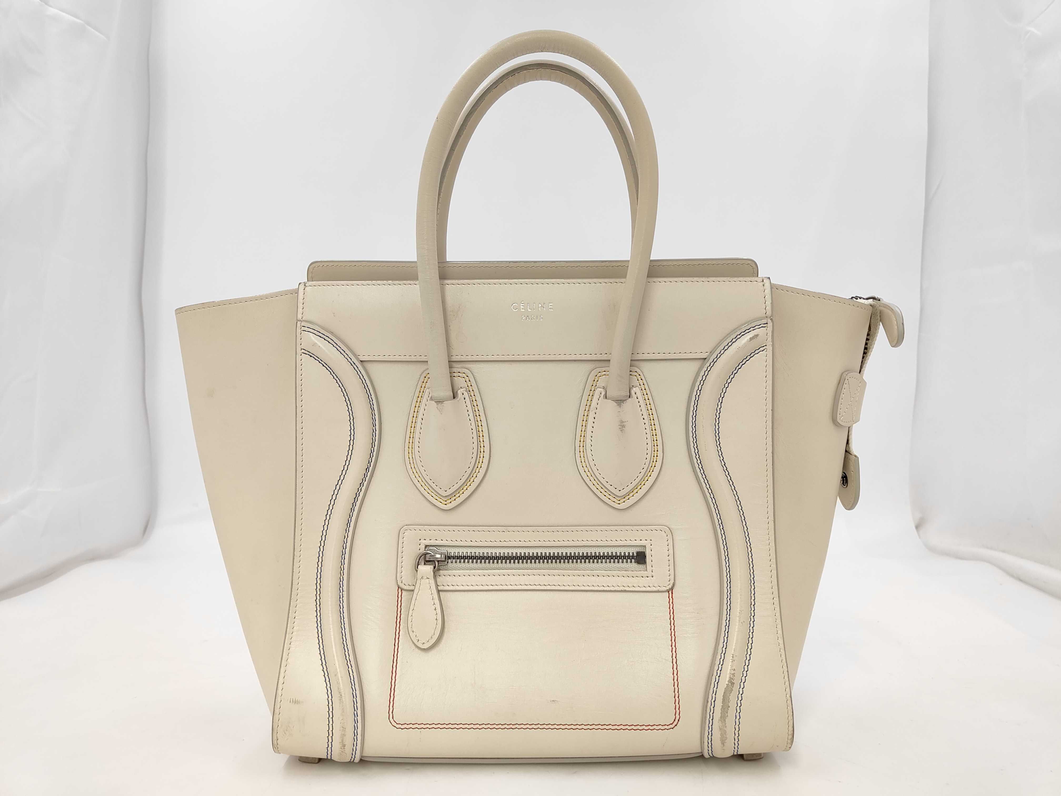 Luggage Micro White Handbag