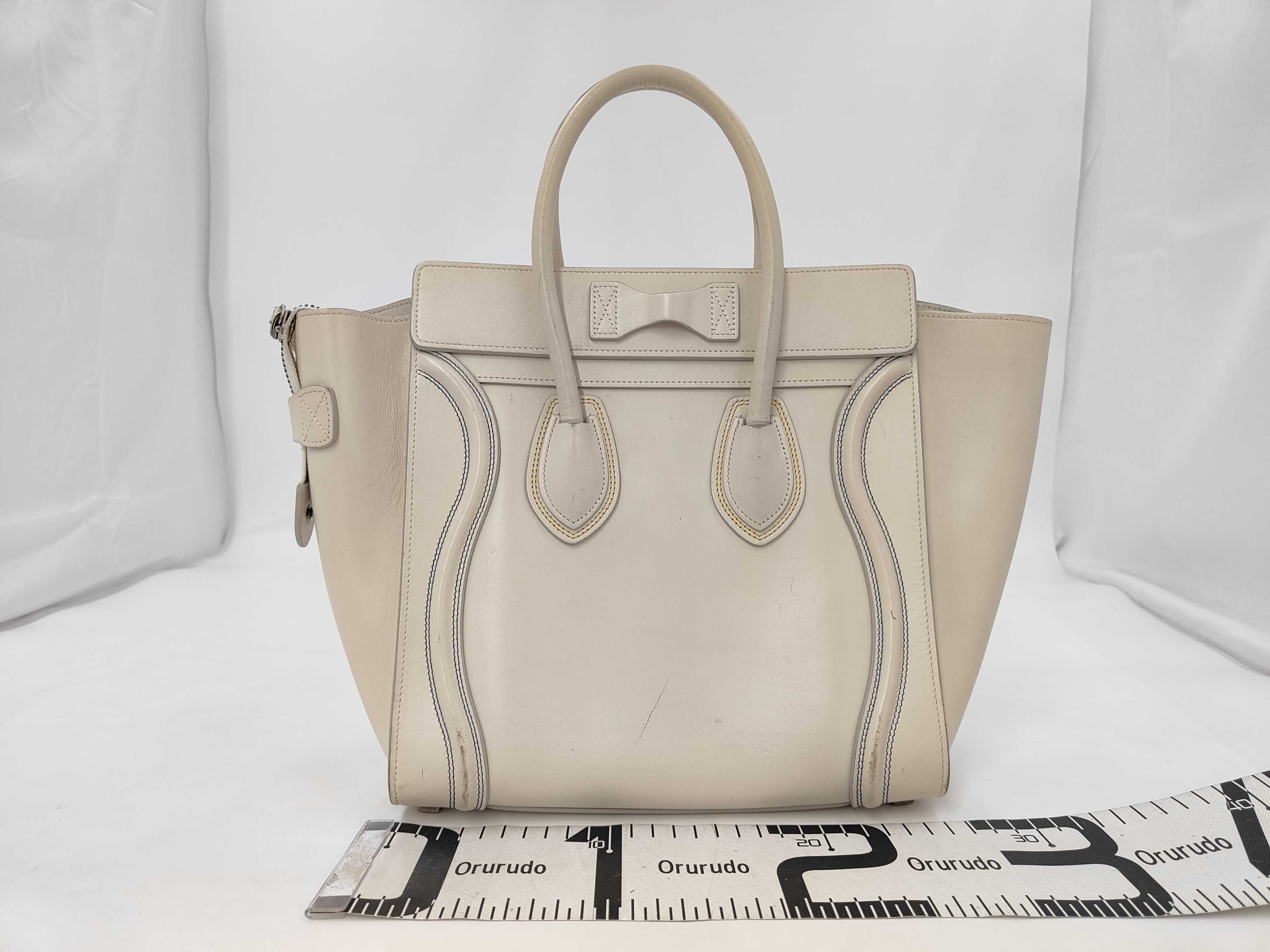 Luggage Micro White Handbag — view 2
