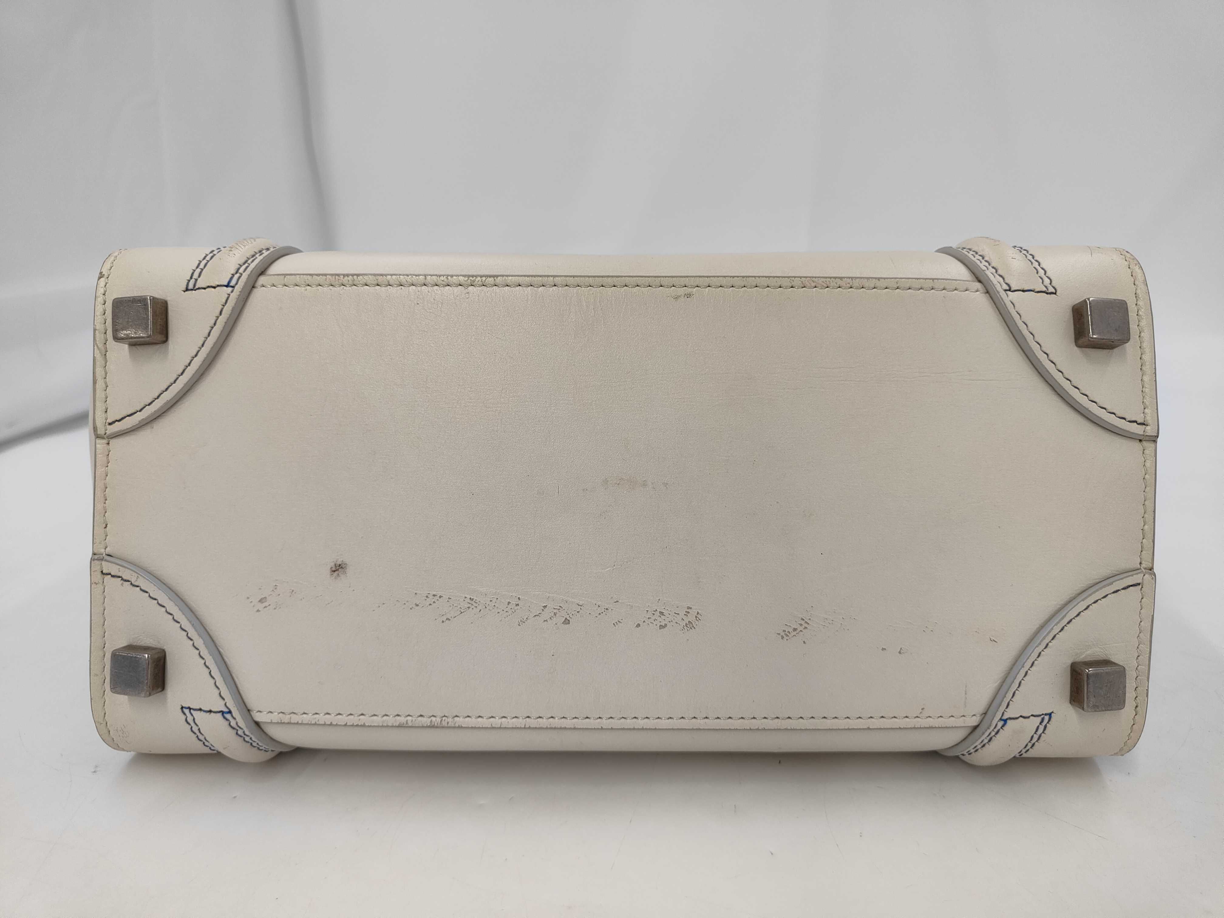 Luggage Micro White Handbag — view 9