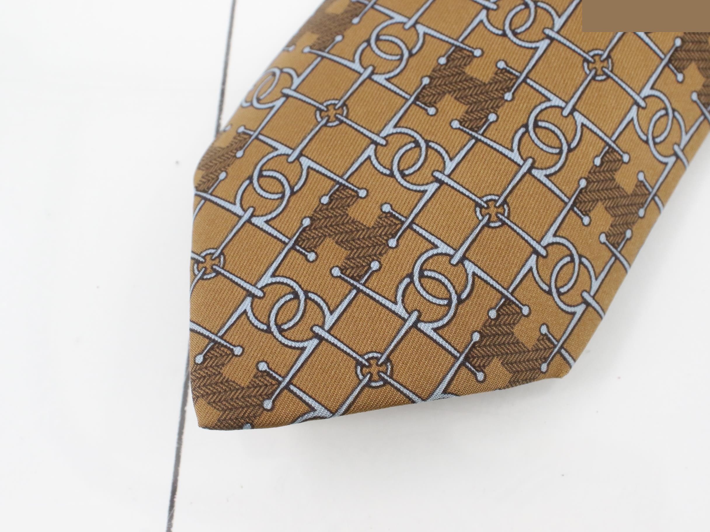 Silk necktie, brown — view 3