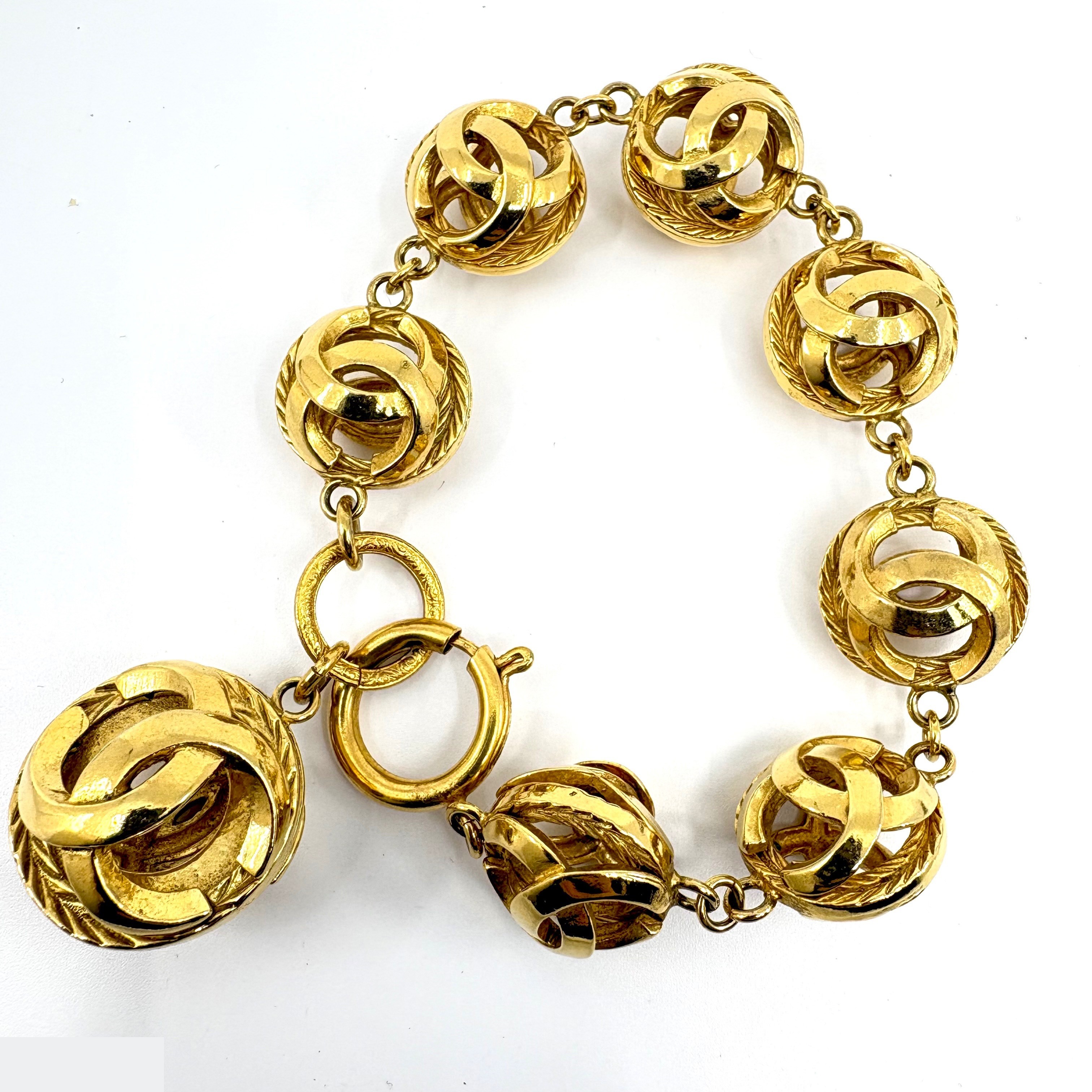 Coco Ball (precious metal) bracelet/bangle (metal), wrist circumference approximately 18 cm