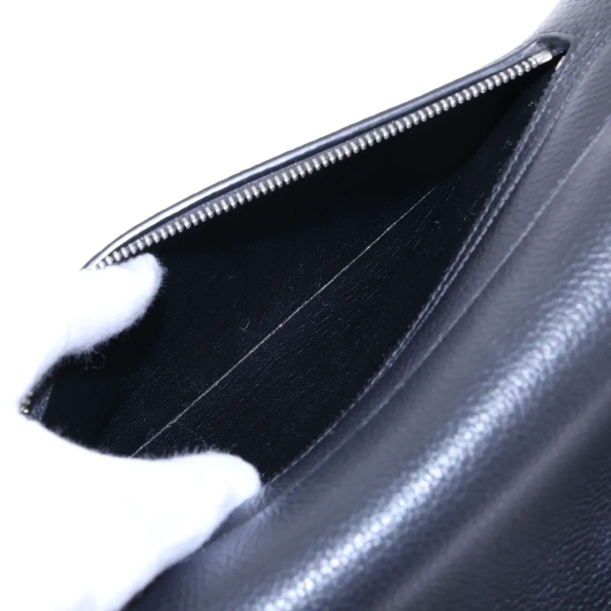 Trapeze Leather x Suede 2-Way Handbag, Black — view 11