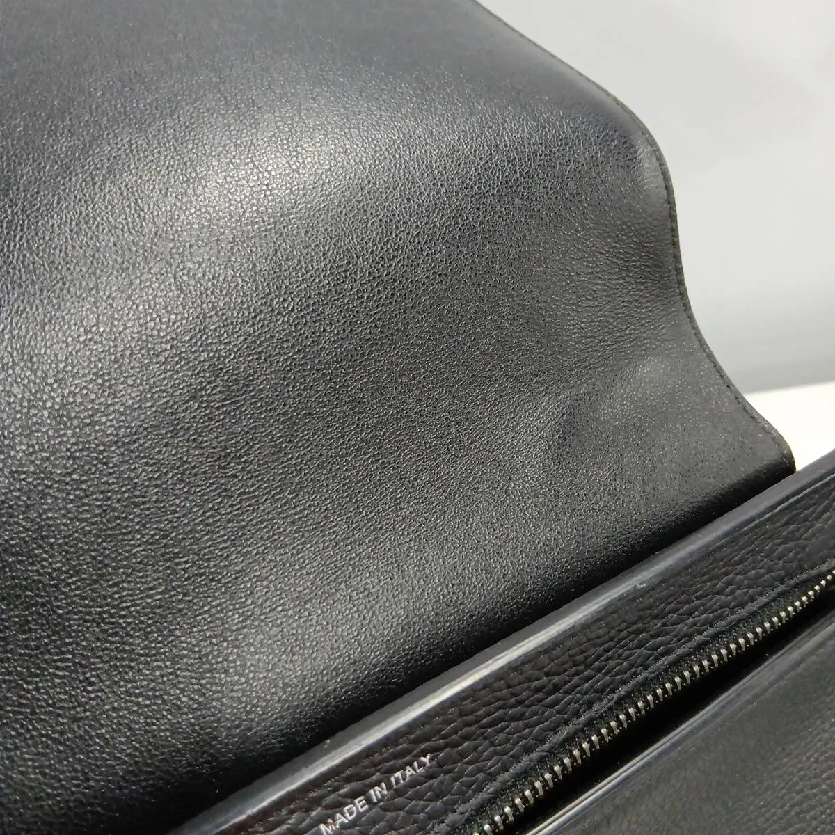 Trapeze Leather x Suede 2-Way Handbag, Black — view 14
