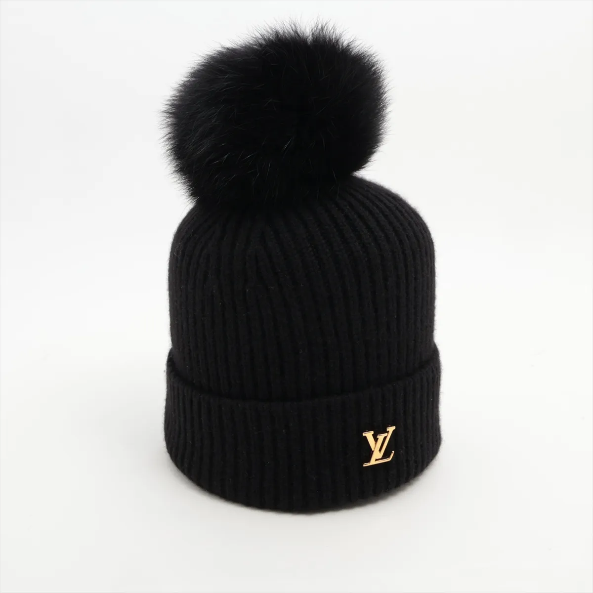 M79256 Beanie LV Cold Spark RN4264 Knit Cap Cashmere Noir — view 2