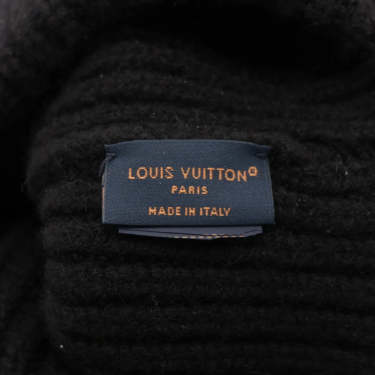 M79256 Beanie LV Cold Spark RN4264 Knit Cap Cashmere Noir — view 5