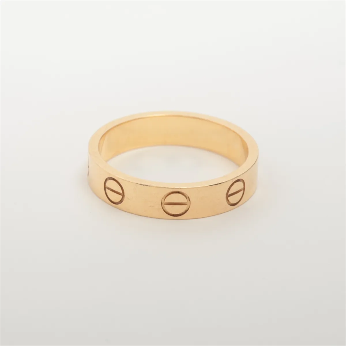 Mini Love Ring, 750 (Yellow Gold), 3.0g, Size 47, KHV391, some dents, CRB4085047 — view 2