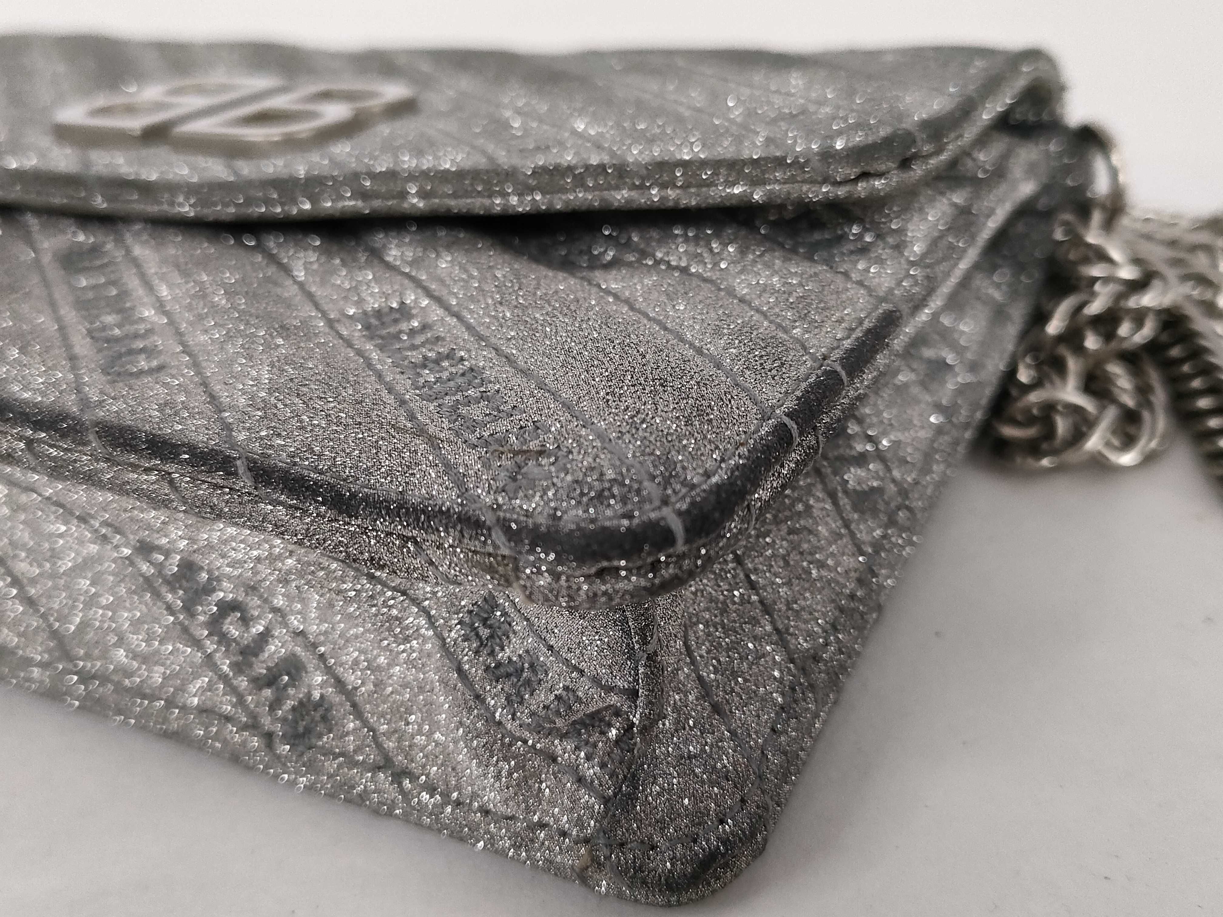 Chain Shoulder Bag, Silver Shoulder Bag — view 6