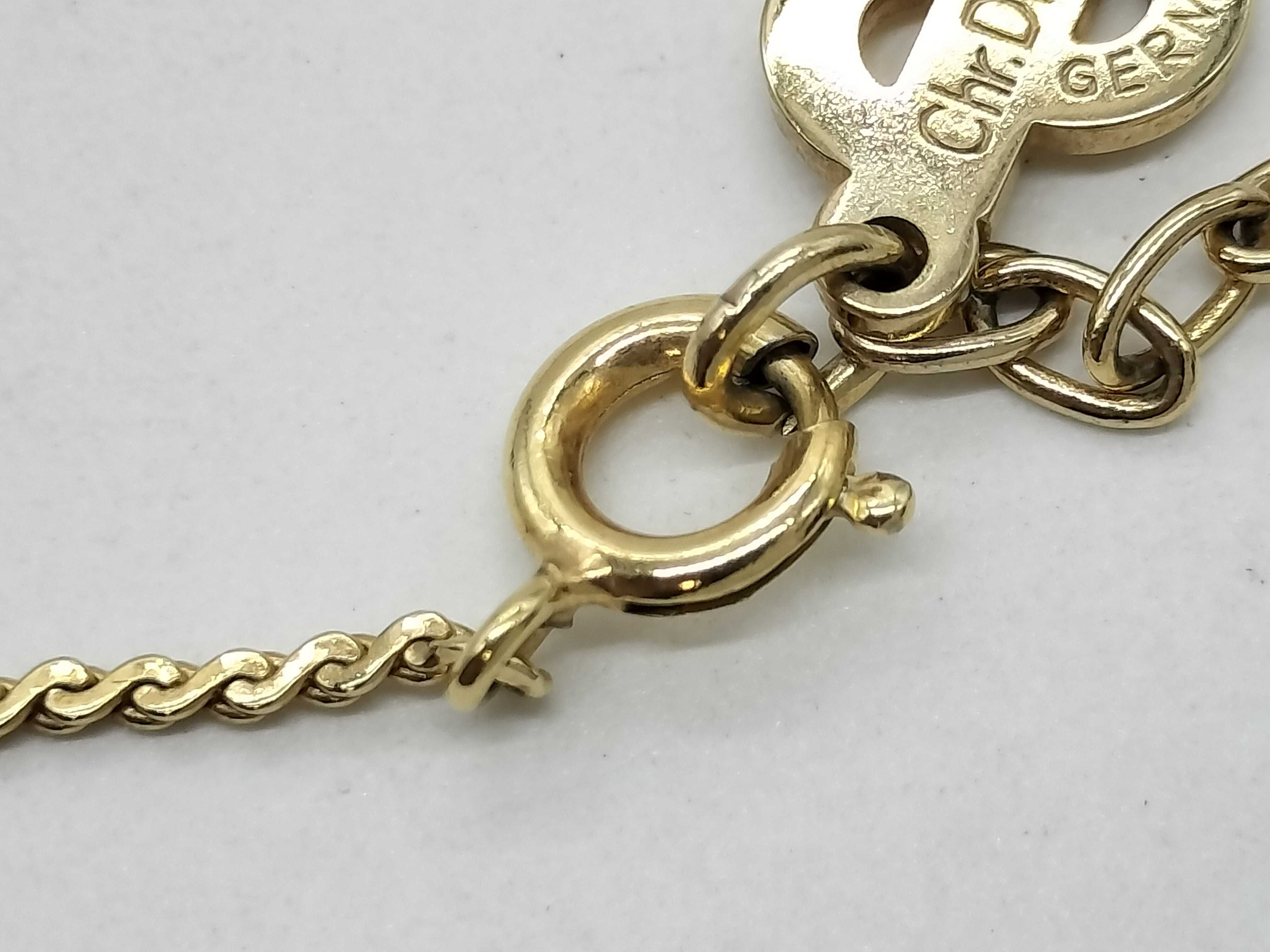 Gold Logo Necklace — view 4