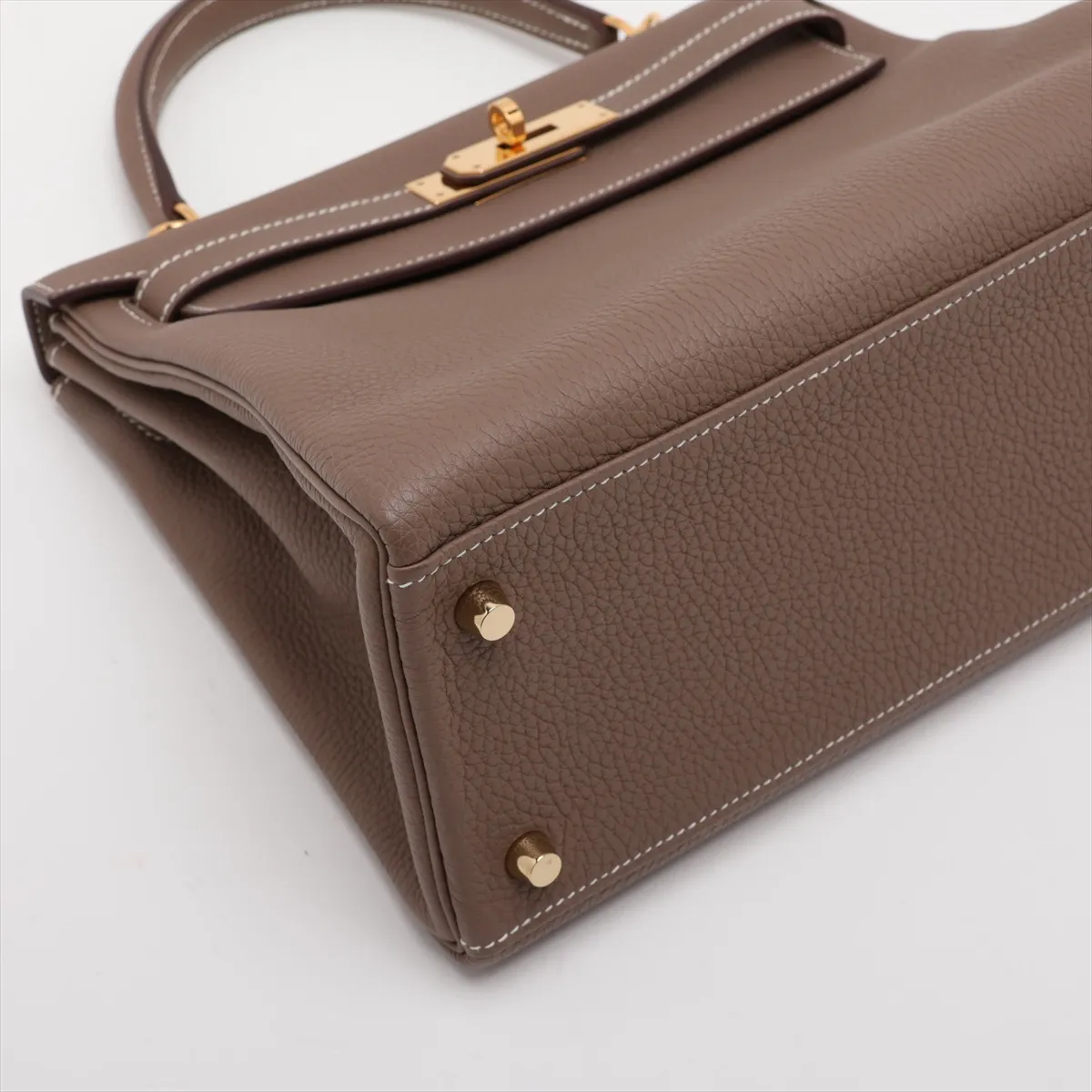 [Individually packaged] Hermes Kelly 28 Letournée Togo Etoupe Gold Hardware C: 2018 — view 4