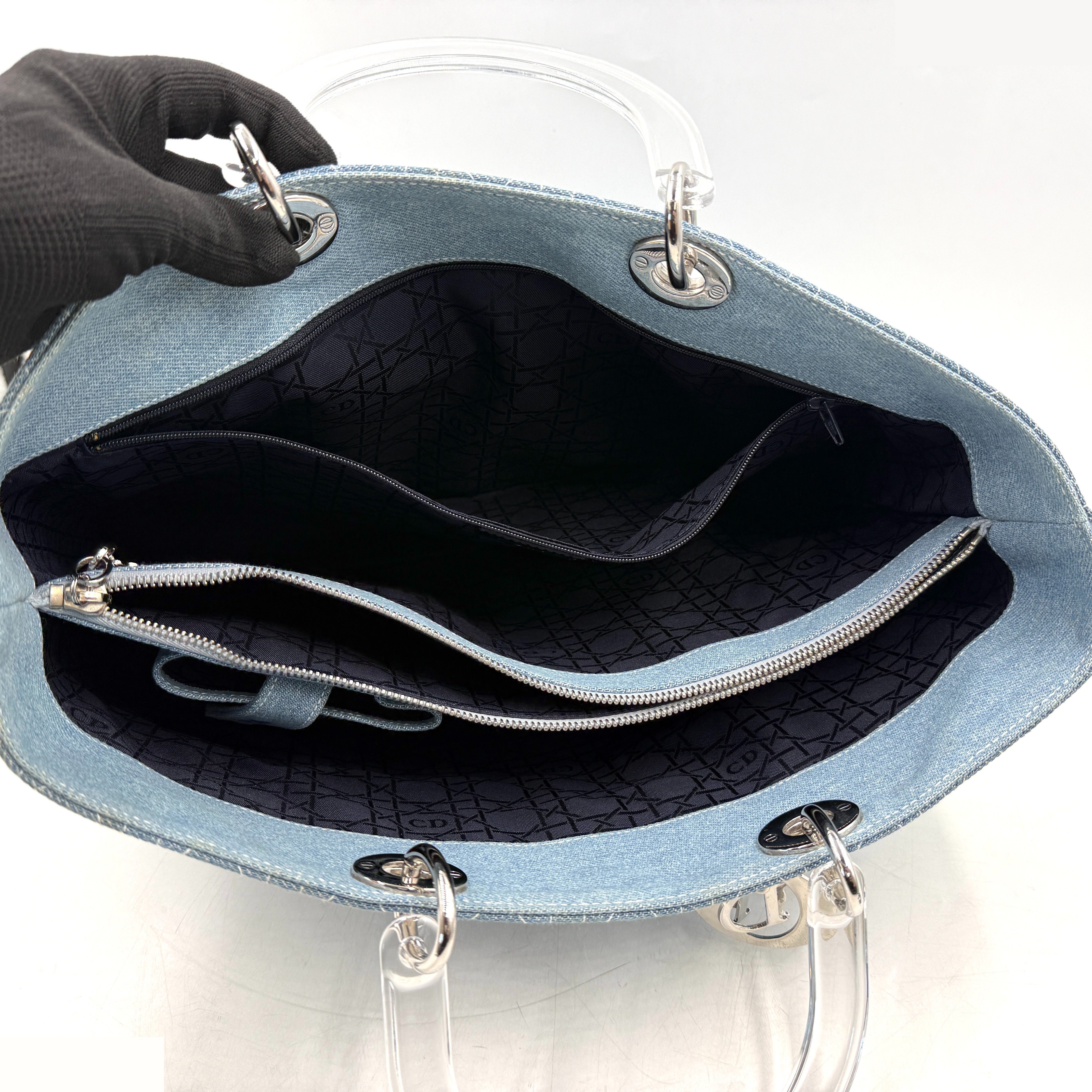 Lady Dior Denim Cannage — view 5