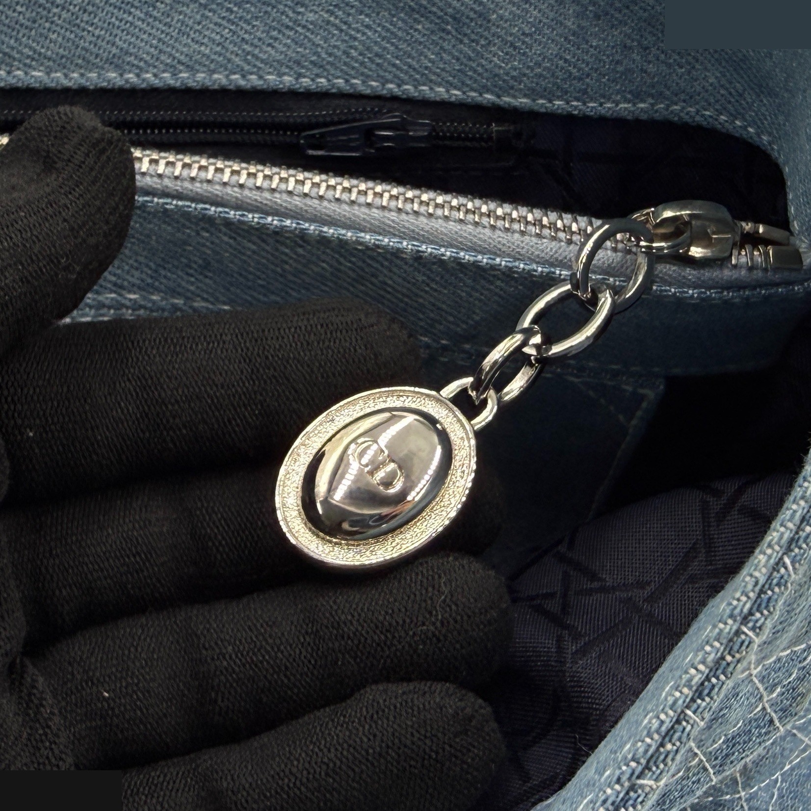 Lady Dior Denim Cannage — view 6