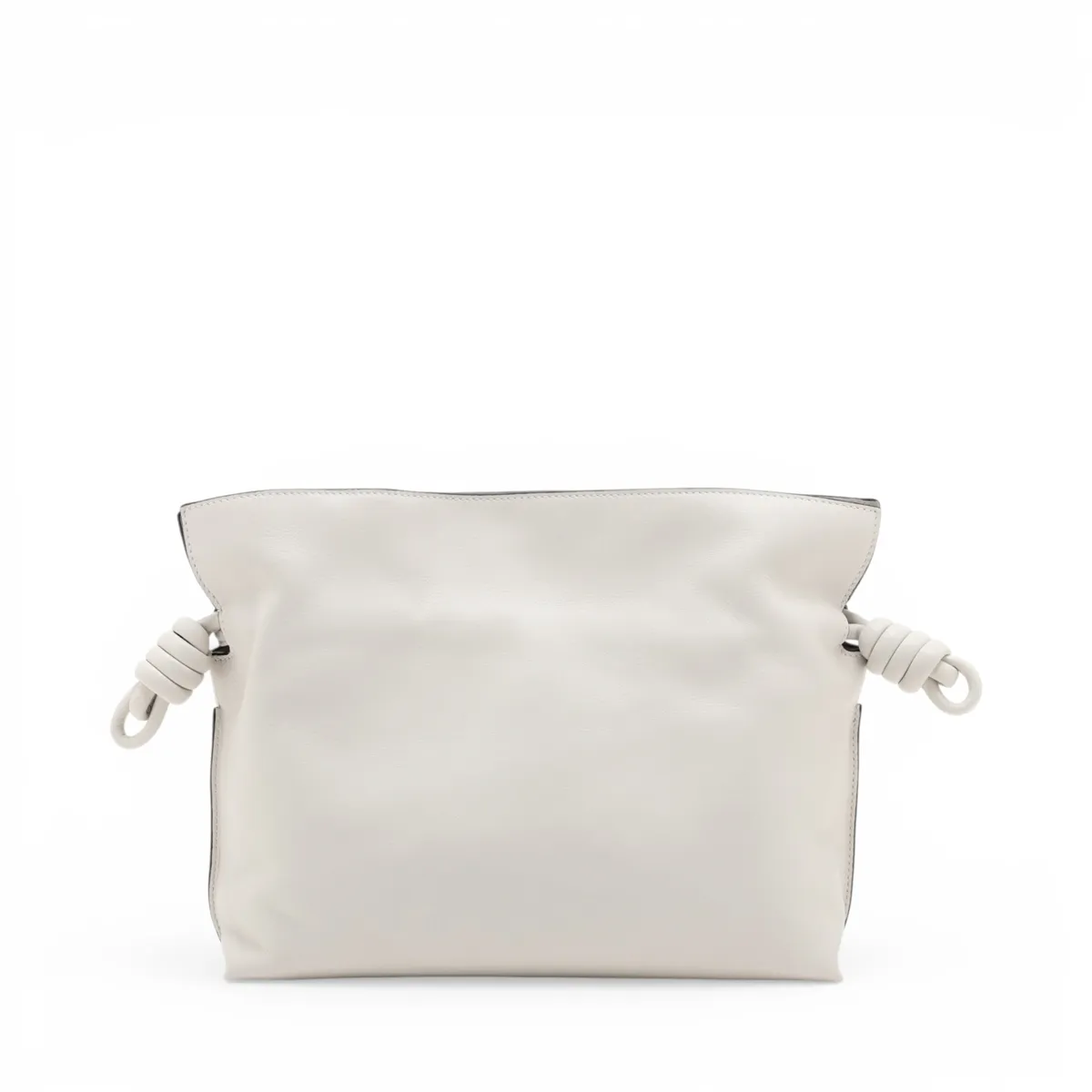 Flamenco Clutch Leather Shoulder Bag White — view 2