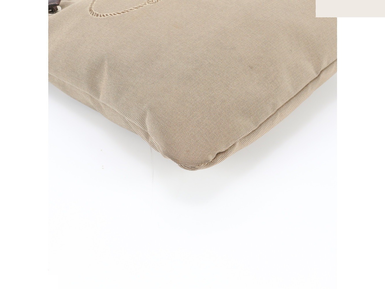 Includes guarantee card BR3581 Leather Canvas Tote Bag — view 4