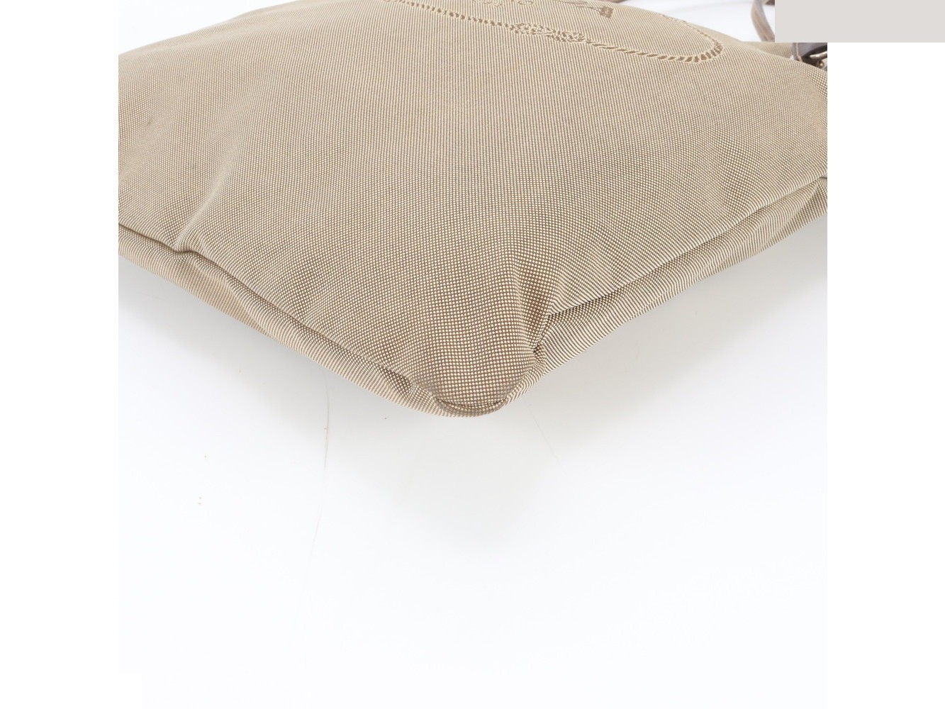 Includes guarantee card BR3581 Leather Canvas Tote Bag — view 5
